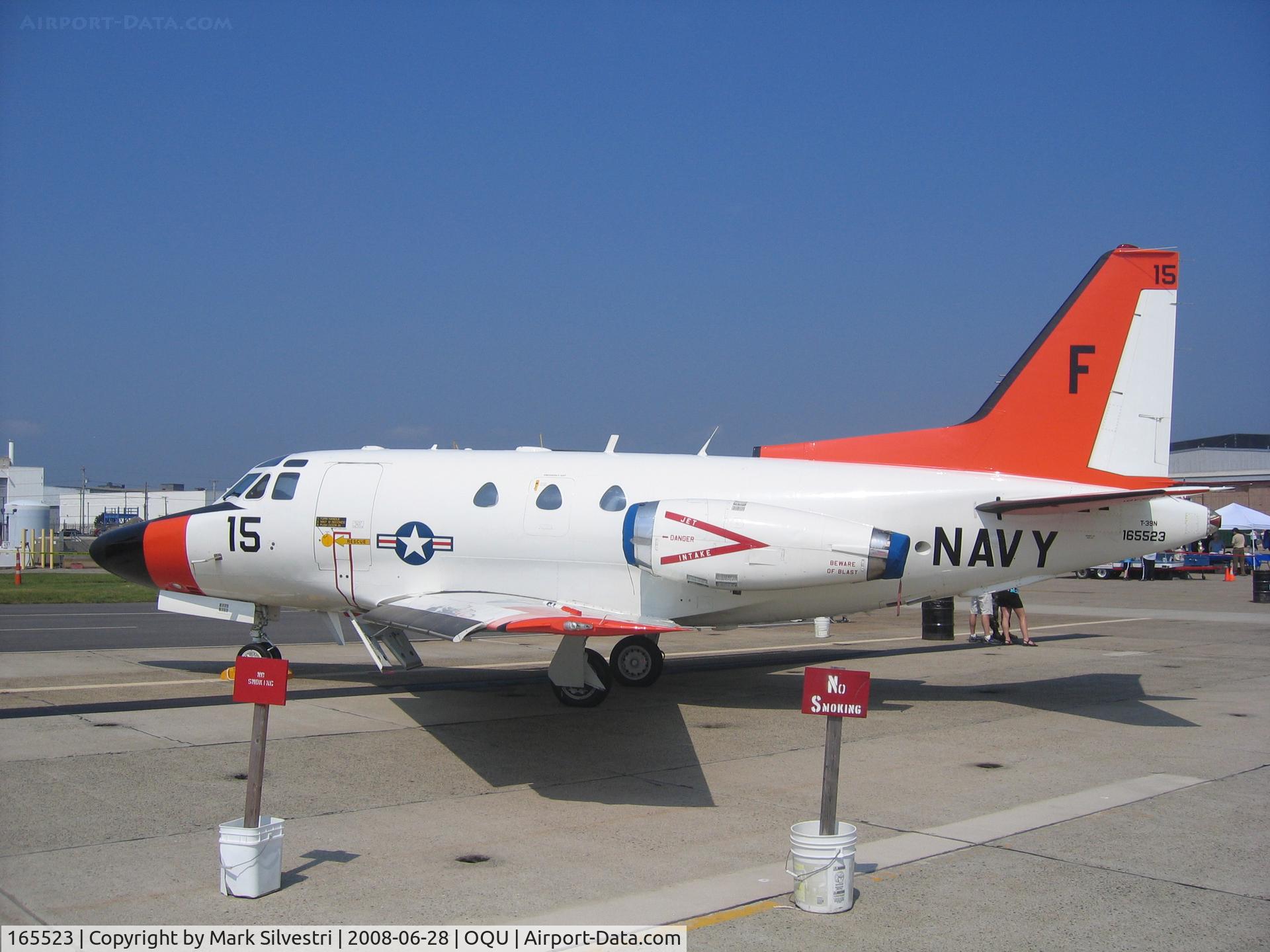 165523, 1964 Rockwell T-39N (NA-265-40) Sabreliner C/N 282-020, Quonset Point 2008 - T-39N