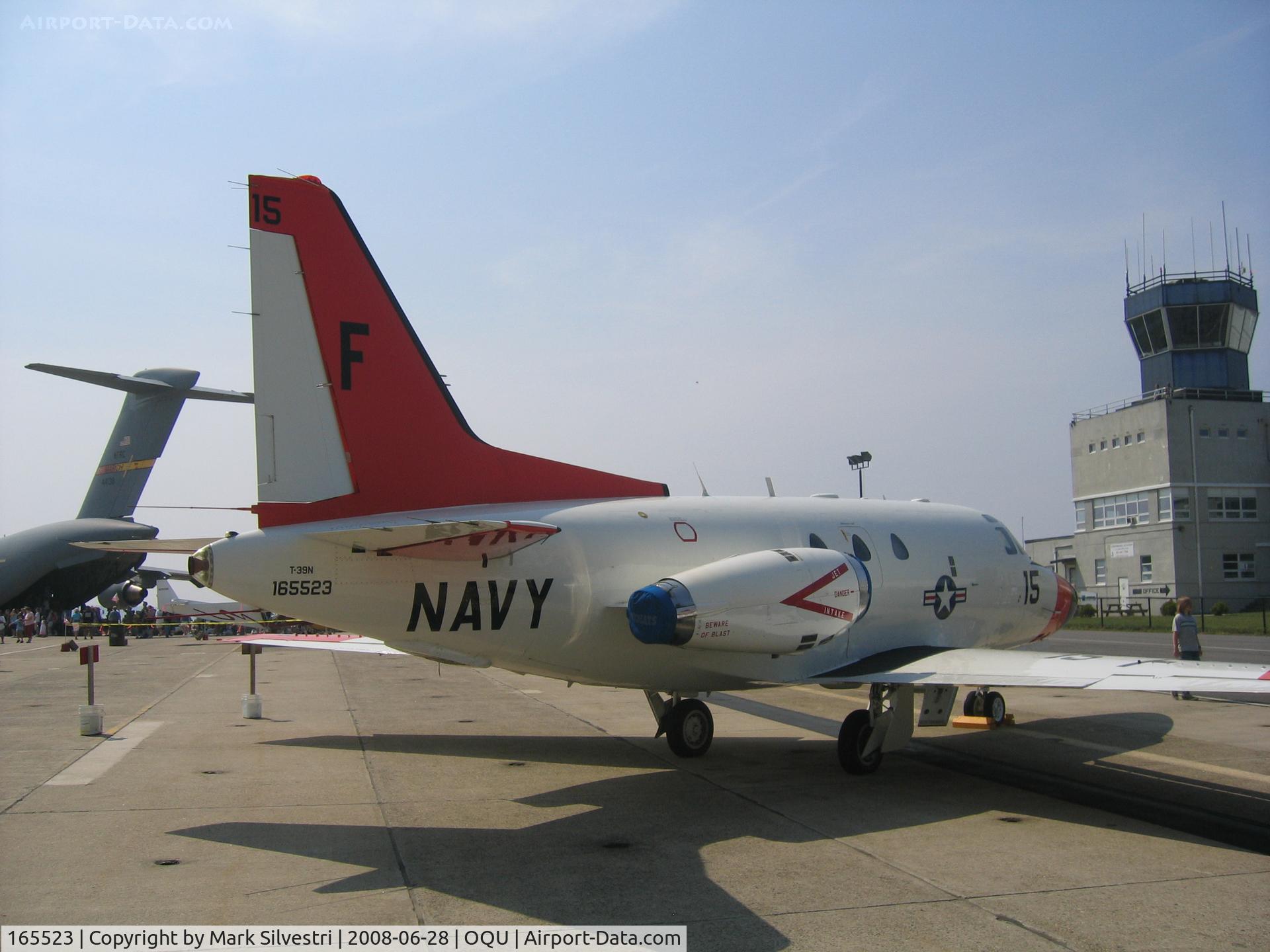 165523, 1964 Rockwell T-39N (NA-265-40) Sabreliner C/N 282-020, Quonset Point 2008 - T-39N