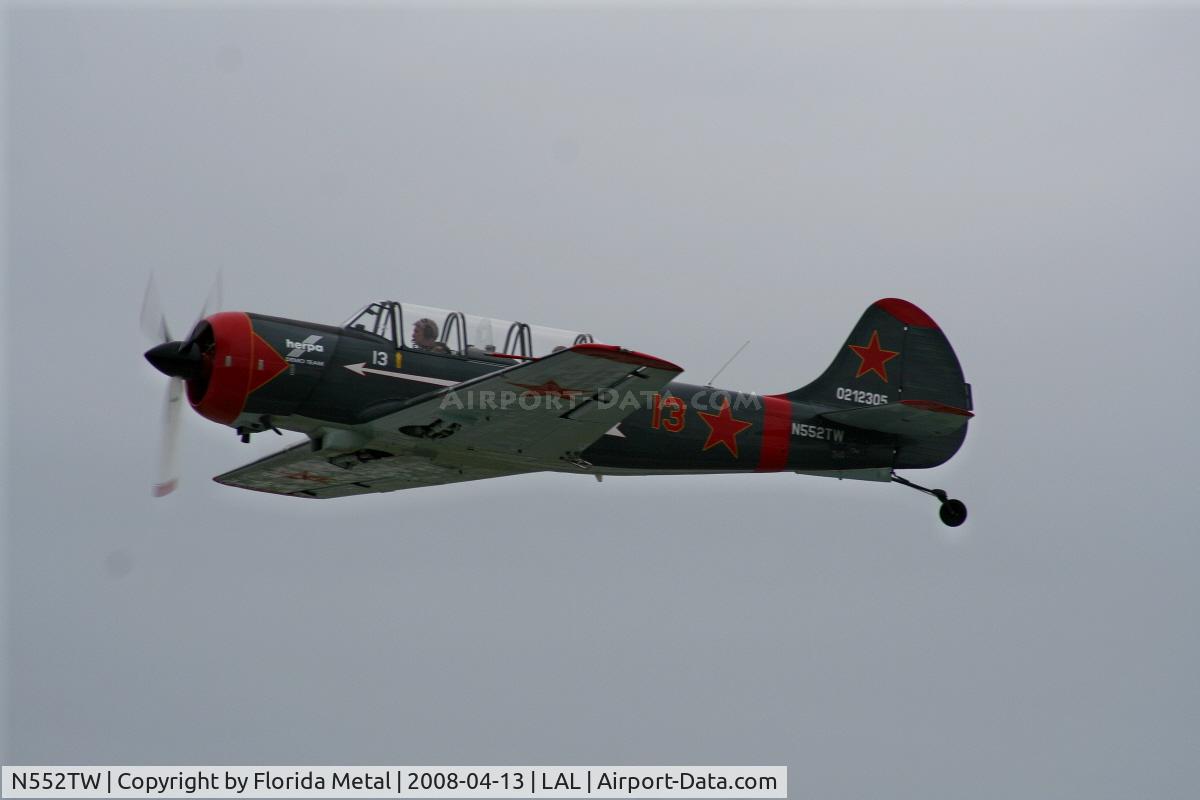 N552TW, 2002 Yakovlev (Aerostar) Yak-52TW C/N 0212305, Yak-52