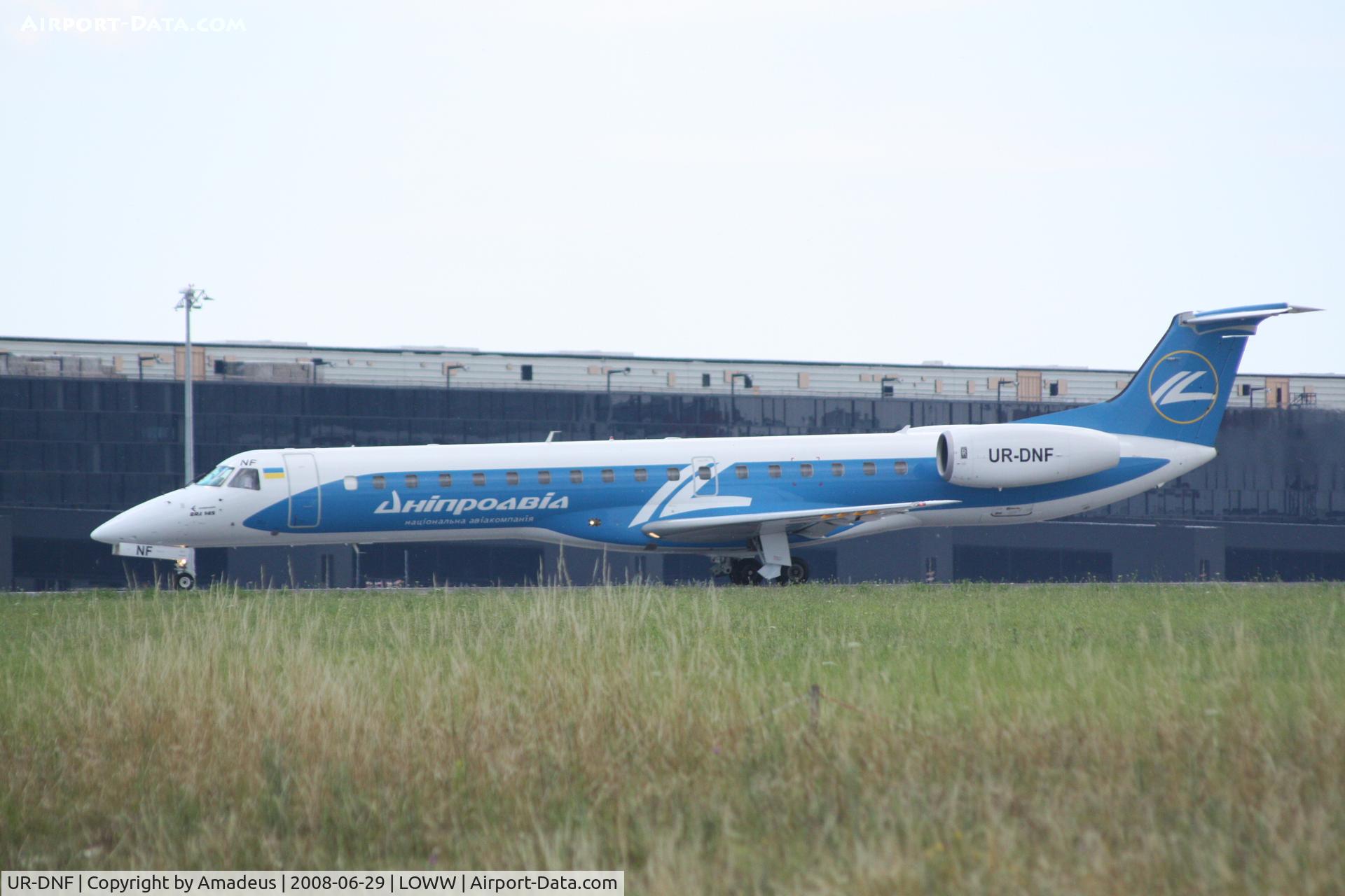 UR-DNF, 2001 Embraer EMB-145EU (ERJ-145EU) C/N 145404, Embraer ERJ-145 takeoff RWY16