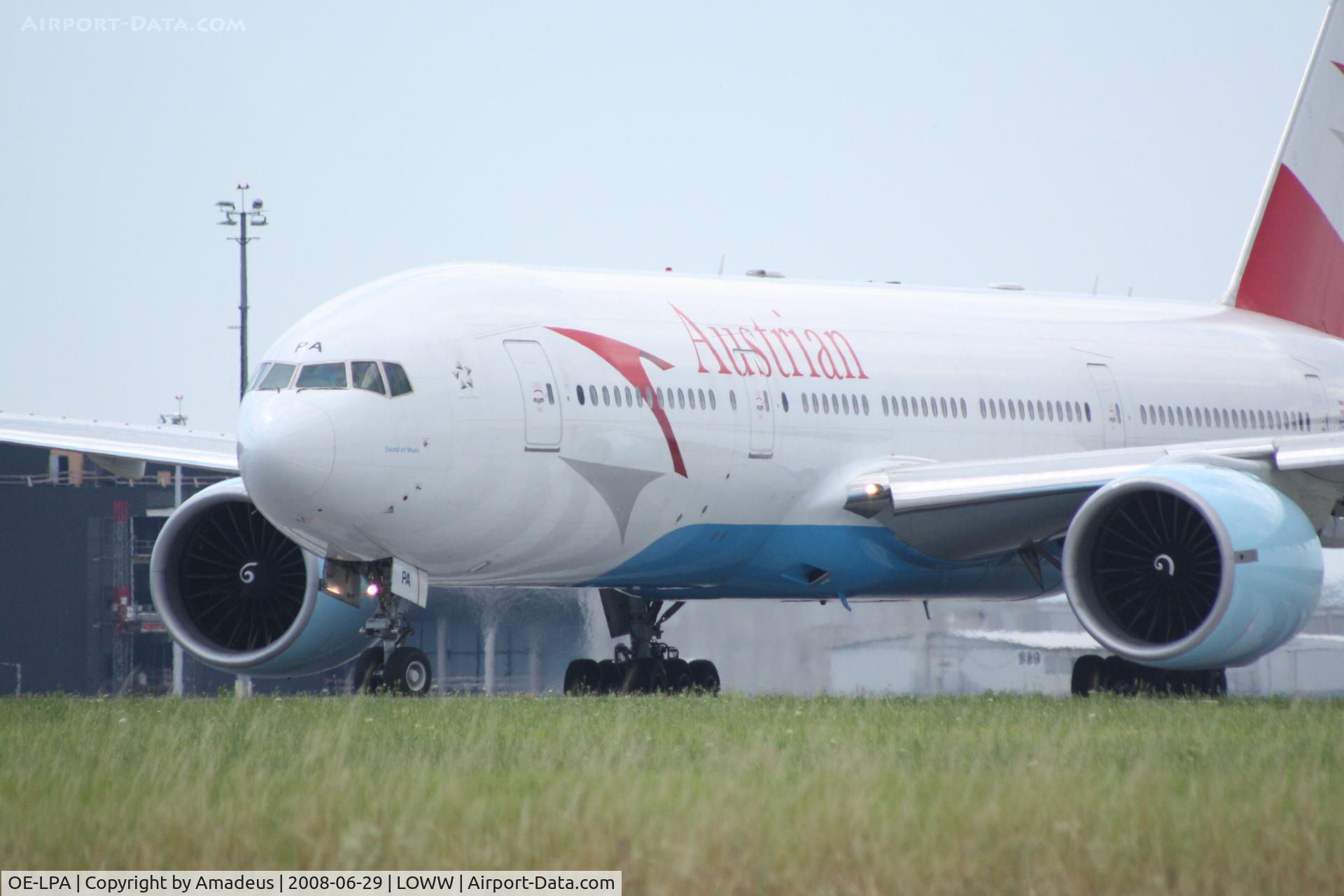 OE-LPA, 1997 Boeing 777-2Z9/ER C/N 28698, Boeing 777 takeoff RWY16