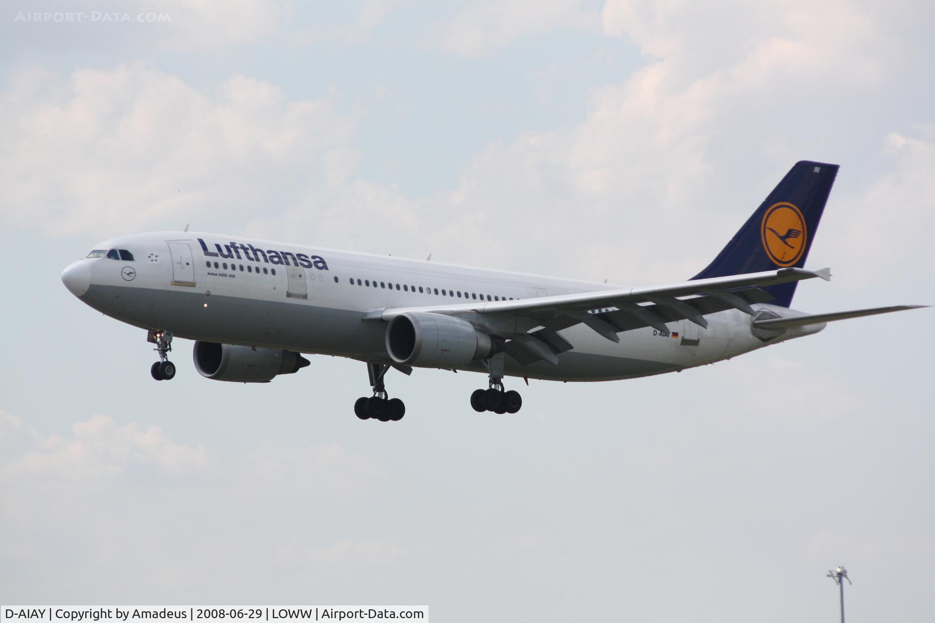D-AIAY, 1990 Airbus A300B4-605R C/N 608, Airbus Industrie A300 landing RWY16