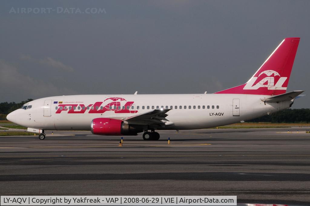 LY-AQV, Boeing 737-35B C/N 25069/2053, Fly LAL Boeing 737-300