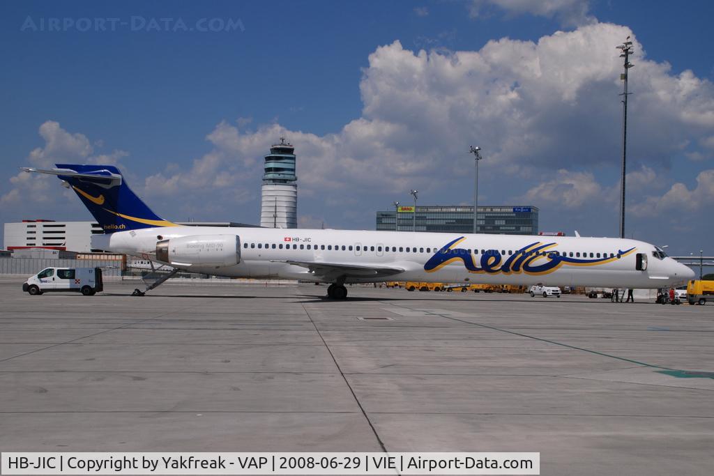 HB-JIC, 1997 McDonnell Douglas MD-90-30 C/N 53576, Hello MD90