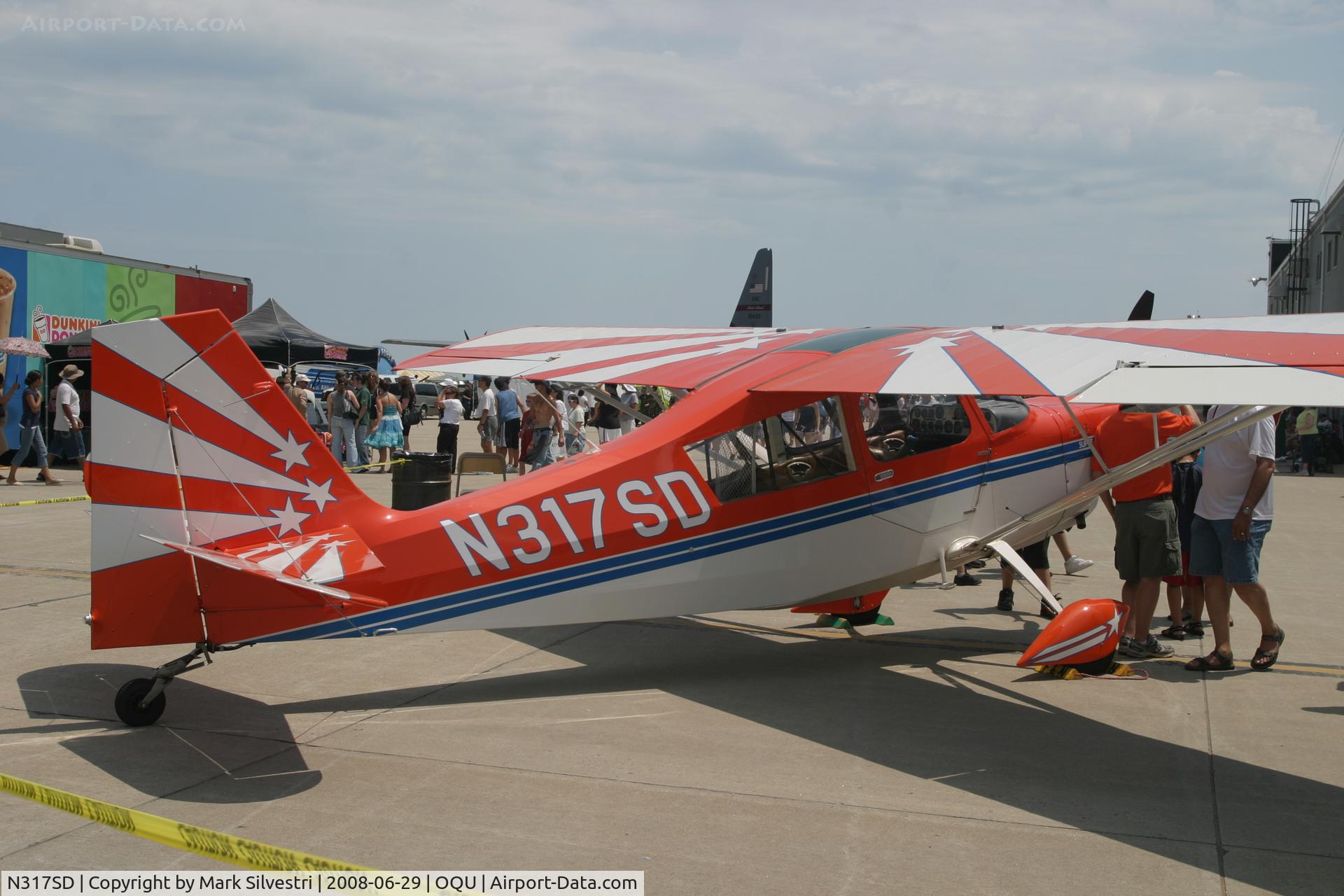 N317SD, 1996 American Champion 8KCAB Super Decathlon C/N 778-96, Quonset Point 2008