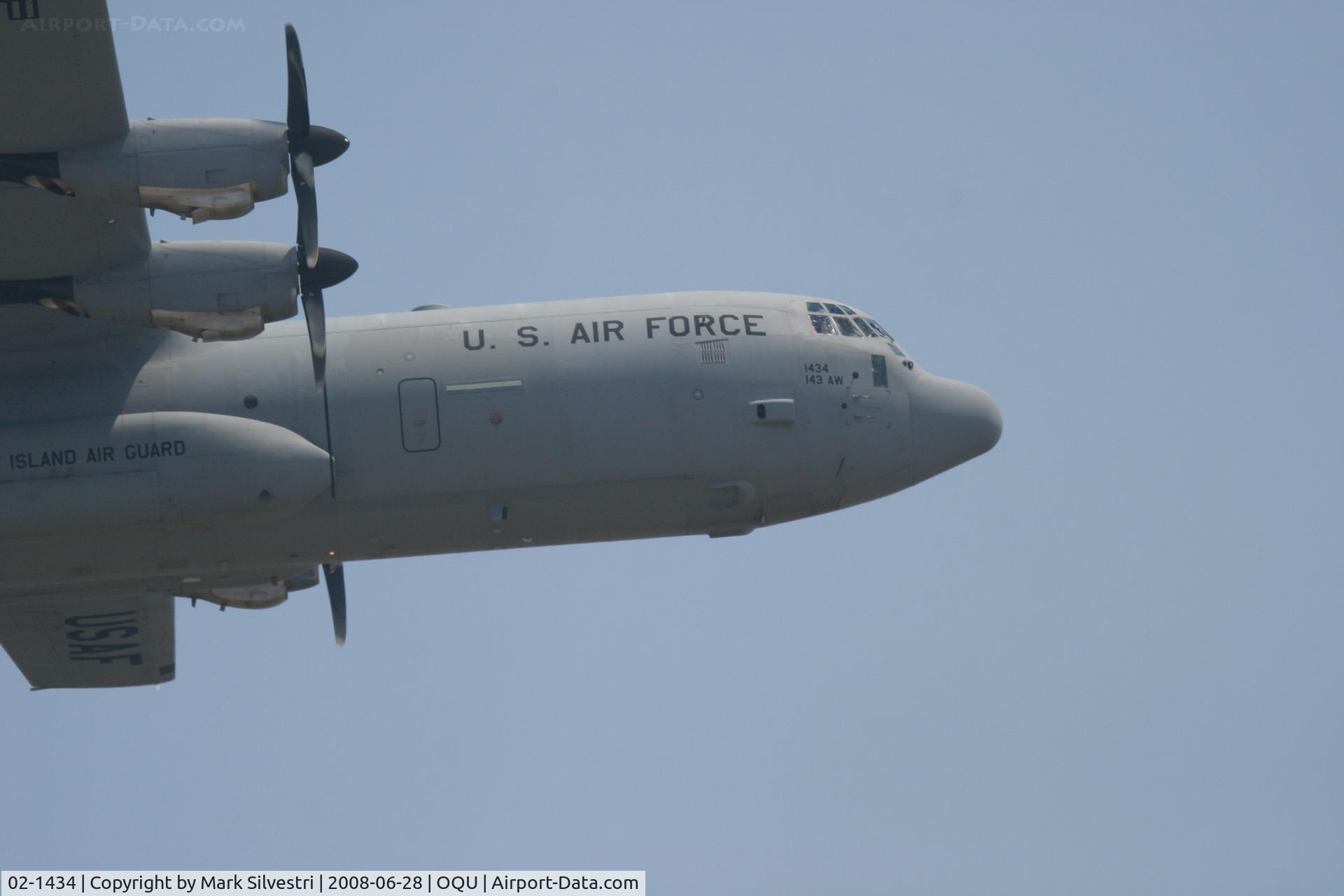 02-1434, 2002 Lockheed Martin C-130J-30 Super Hercules C/N 382-5547, Quonset Point 2008 - C-130J