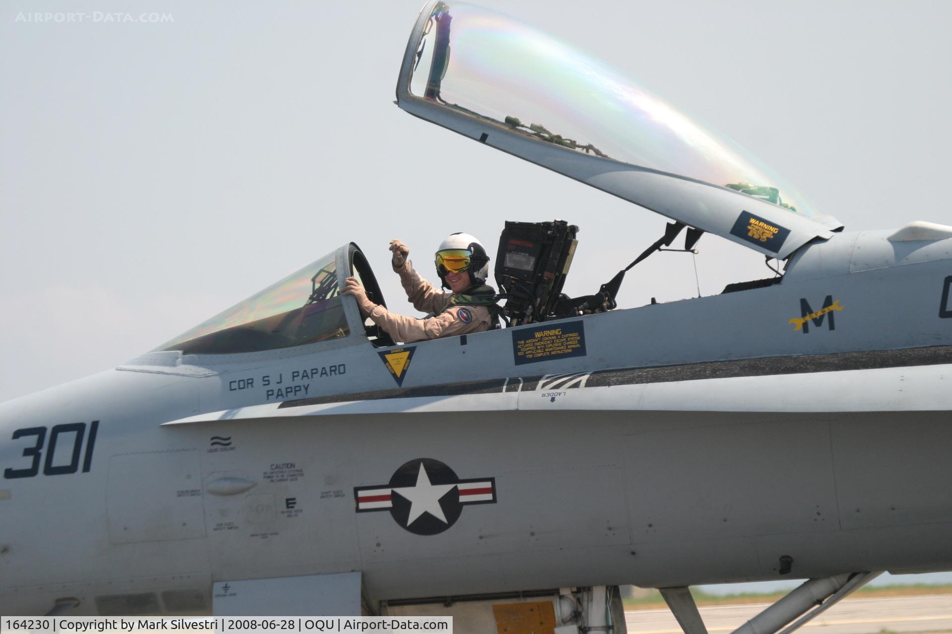 164230, 1991 McDonnell Douglas F/A-18C Hornet C/N 0993/C217, Quonset Point 2008 - F-18