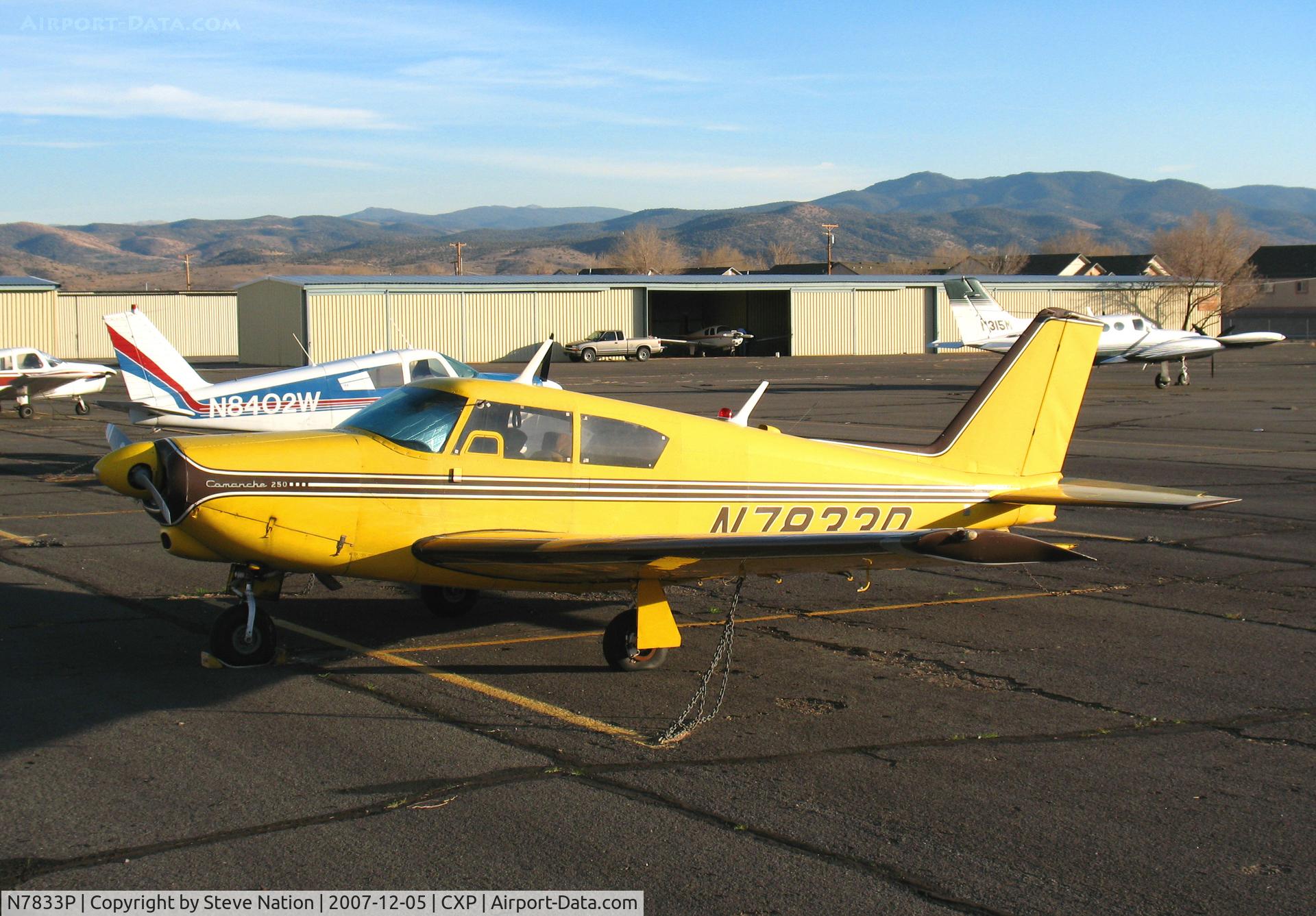 N7833P, 1962 Piper PA-24-250 Comanche C/N 24-3053, Bright yellow 1962 Piper PA-24-250 @ Carson City, NV