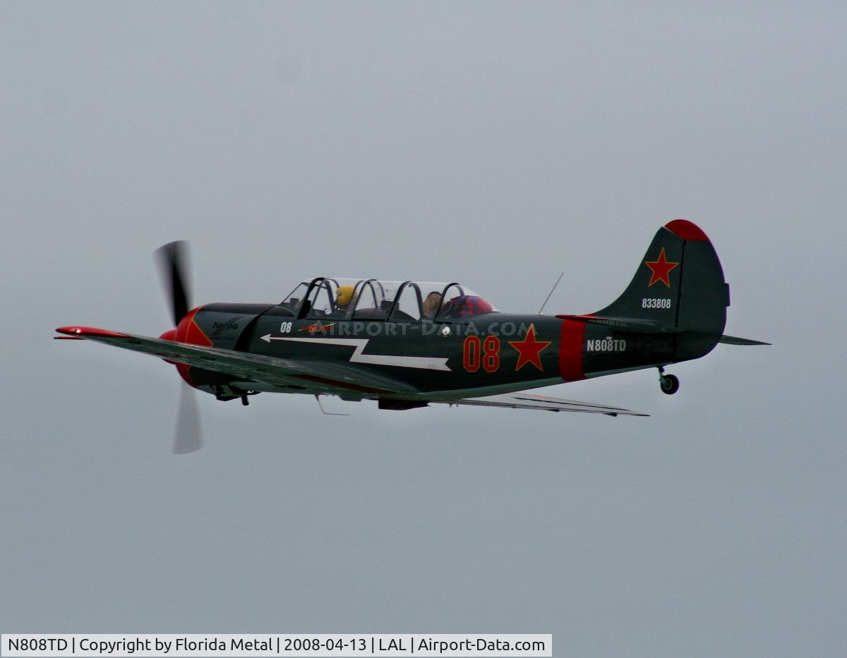 N808TD, Yakovlev (Aerostar) Yak-52 C/N 833808, Yak-52