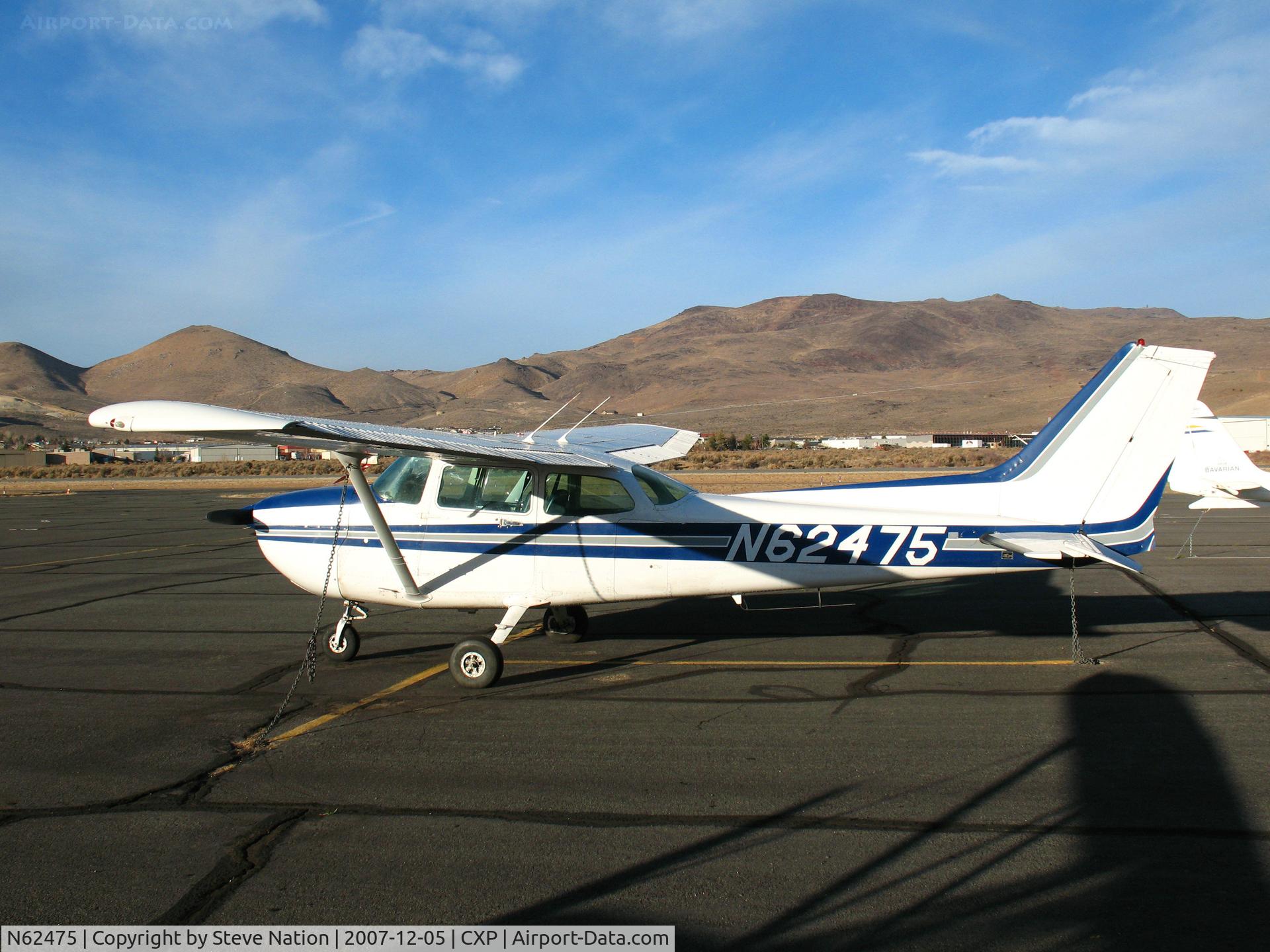 N62475, 1981 Cessna 172P C/N 17275279, 1981 Cessna 172P in late afternoon winter sun @ Carson City, NV
