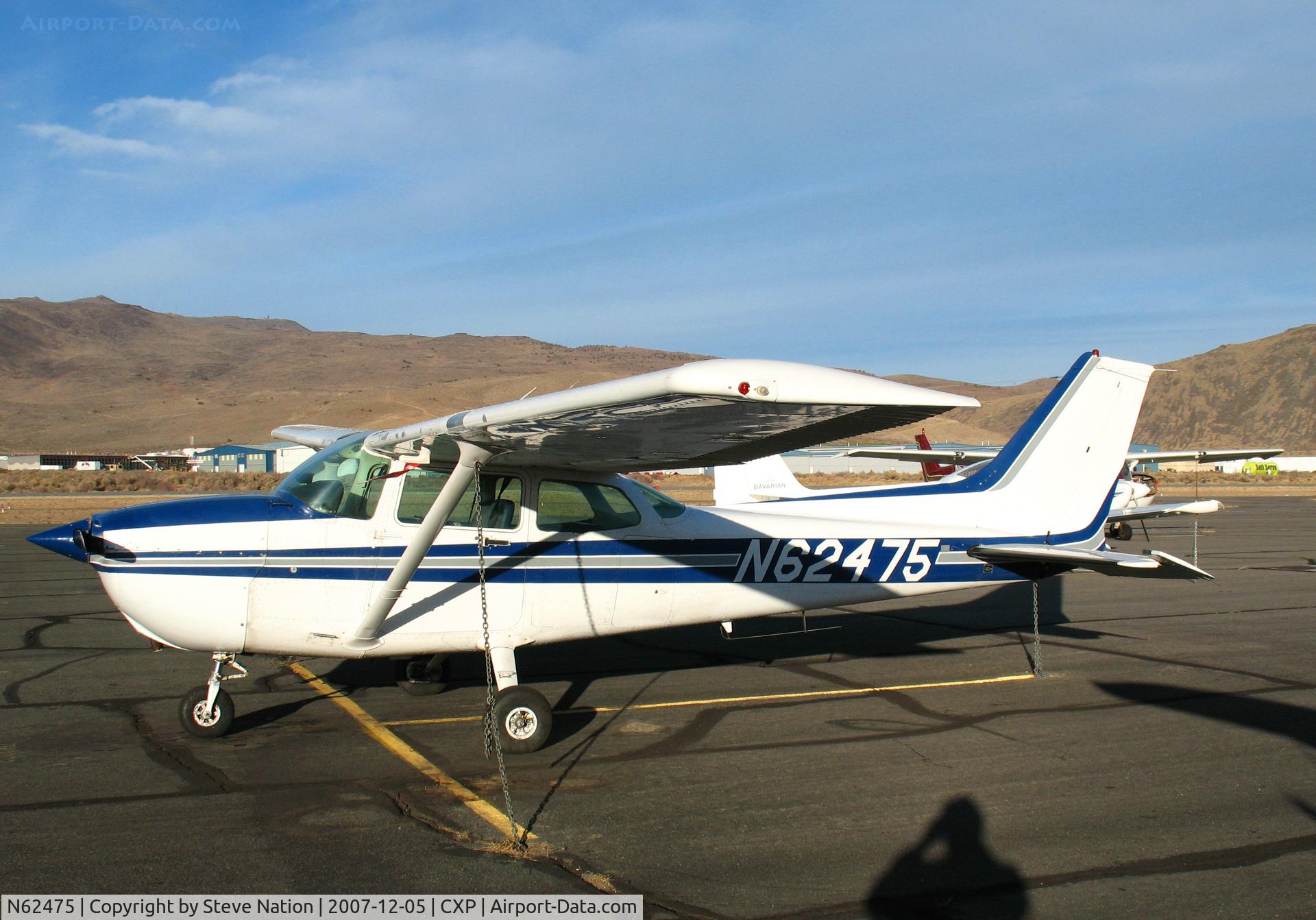 N62475, 1981 Cessna 172P C/N 17275279, 1981 Cessna 172P in late afternoon winter sun @ Carson City, NV