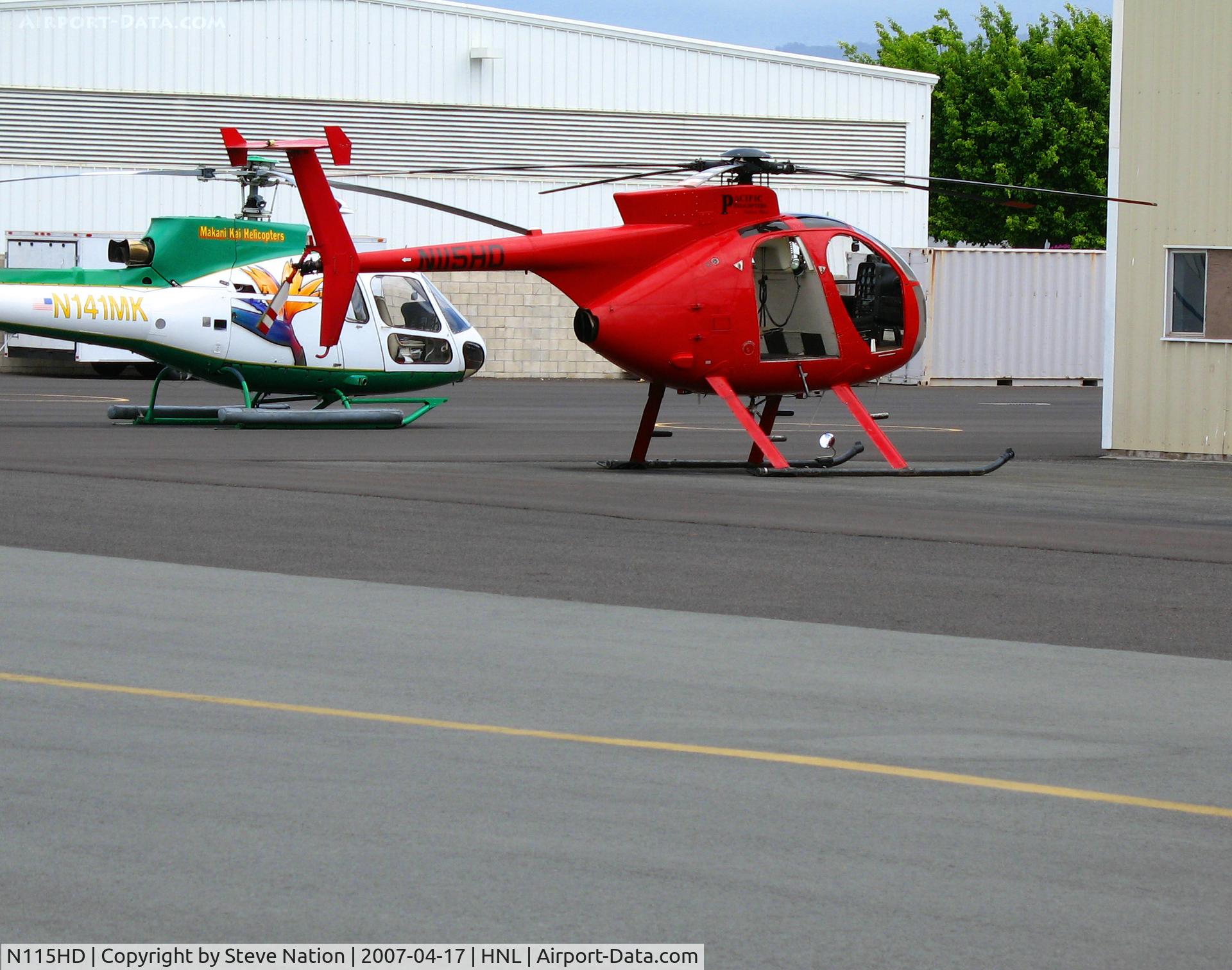 N115HD, 1981 Hughes 369D C/N 711020D, Pacific Helicopters 1981 Hughes 369D @ Honolulu, HI