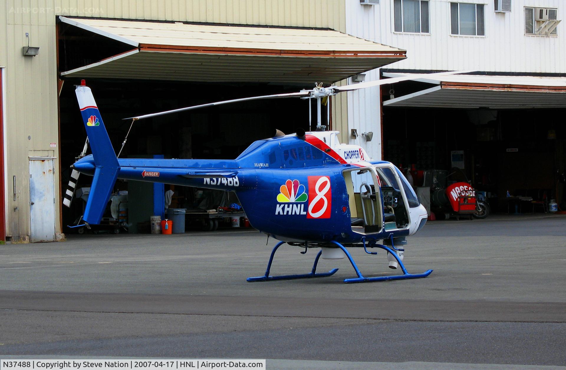 N37488, 1977 Bell 206B C/N 2188, KNHL-TV Chopper 8 1977 Bell 206B @ Honolulu, HI