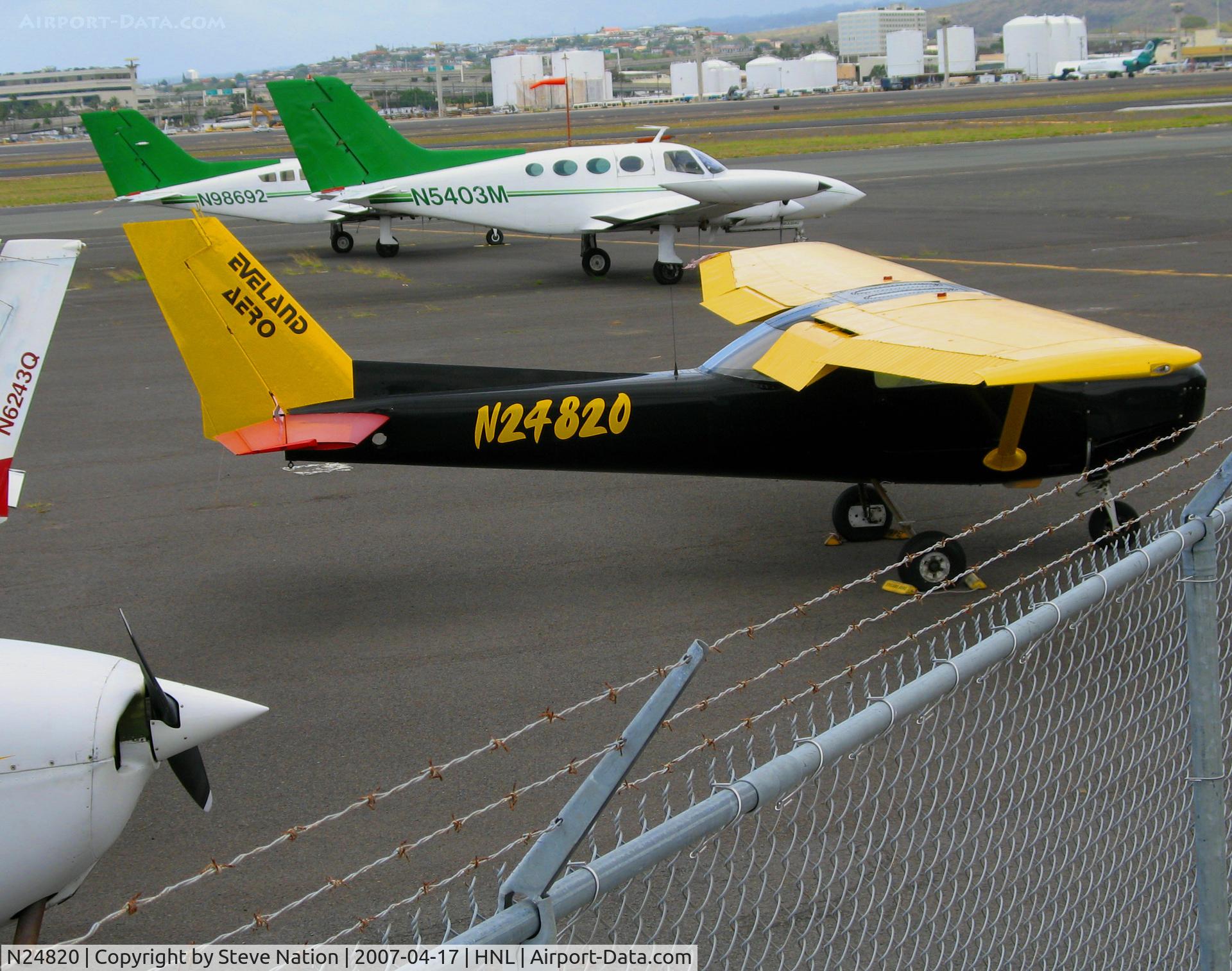 N24820, 1977 Cessna 152 C/N 15280398, Black Eveland Aero 1977 Cessna 152 @ Honolulu, HI