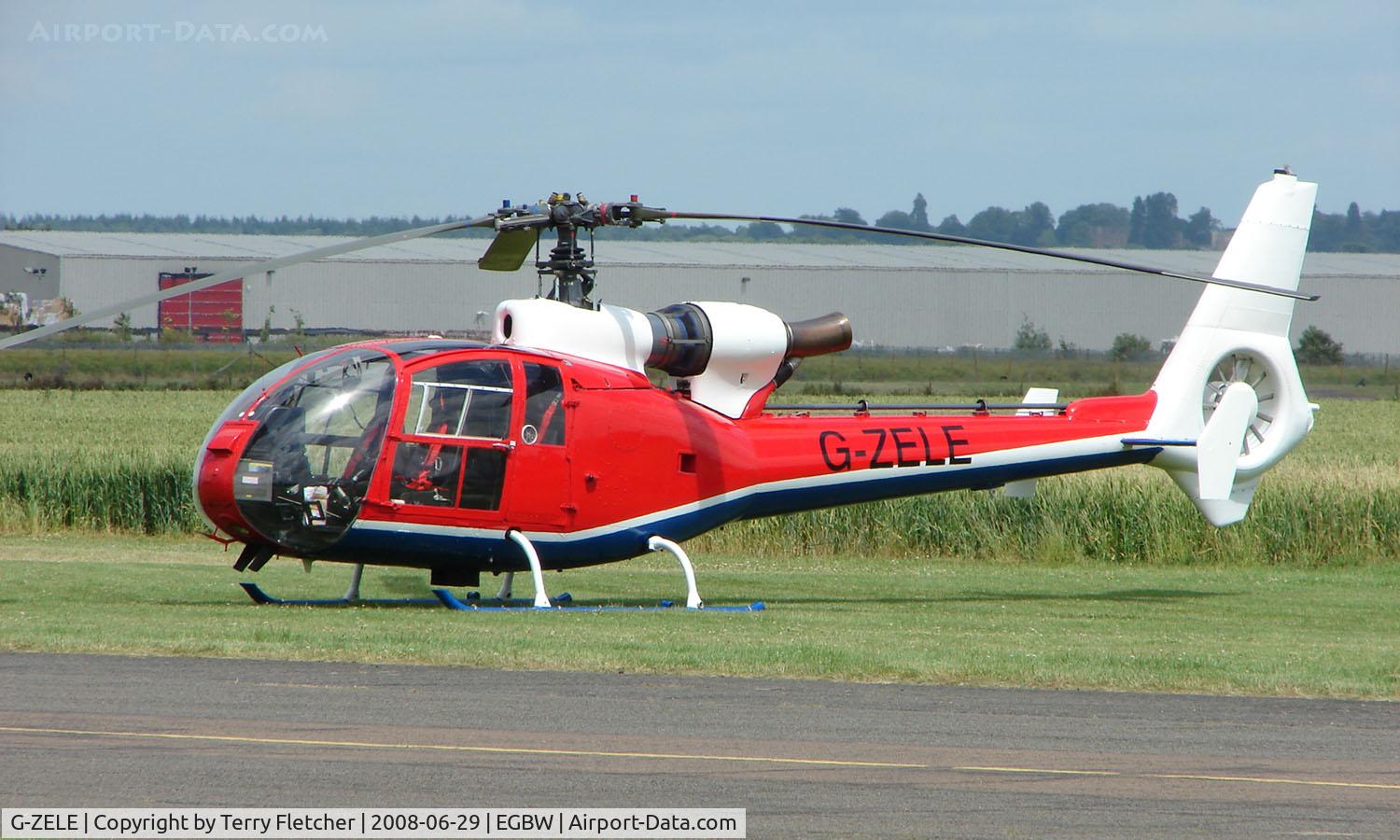 G-ZELE, 1973 Westland SA-341C Gazelle HT2 C/N 1007, Westland Gazelle on a sunny Sunday afternoon at Wellesbourne