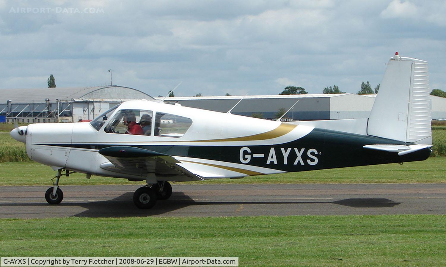 G-AYXS, 1968 SIAI-Marchetti S-205-18R C/N 4-165, Siai Marchetti S205 on a sunny Sunday afternoon at Wellesbourne