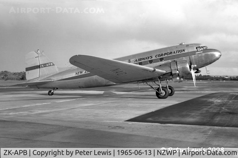 ZK-APB, Douglas DC-3 (C-47B-25-DK) C/N 32693, NZ National Airways Corp., Wellington