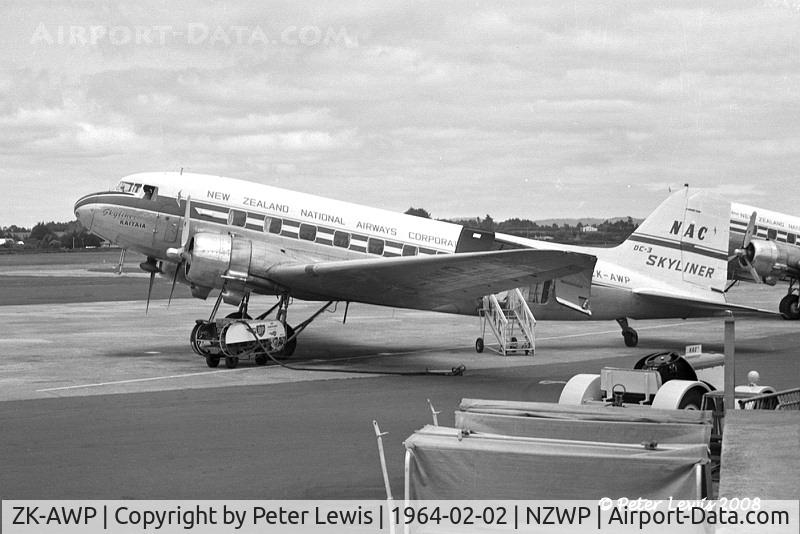 ZK-AWP, 1945 Douglas DC-3 (C-47B-30-DK) C/N 33135, NZ National Airways Corp., Wellington