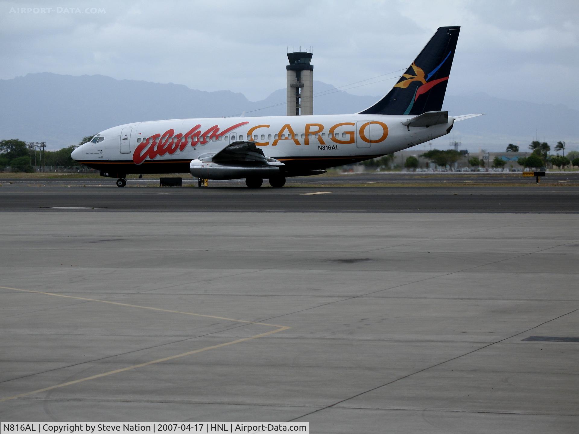 N816AL, 1984 Boeing 737-2X6C C/N 23122, Aloha CARGO 1984 Boeing 737-2X6 taxying @ Honolulu, Ji