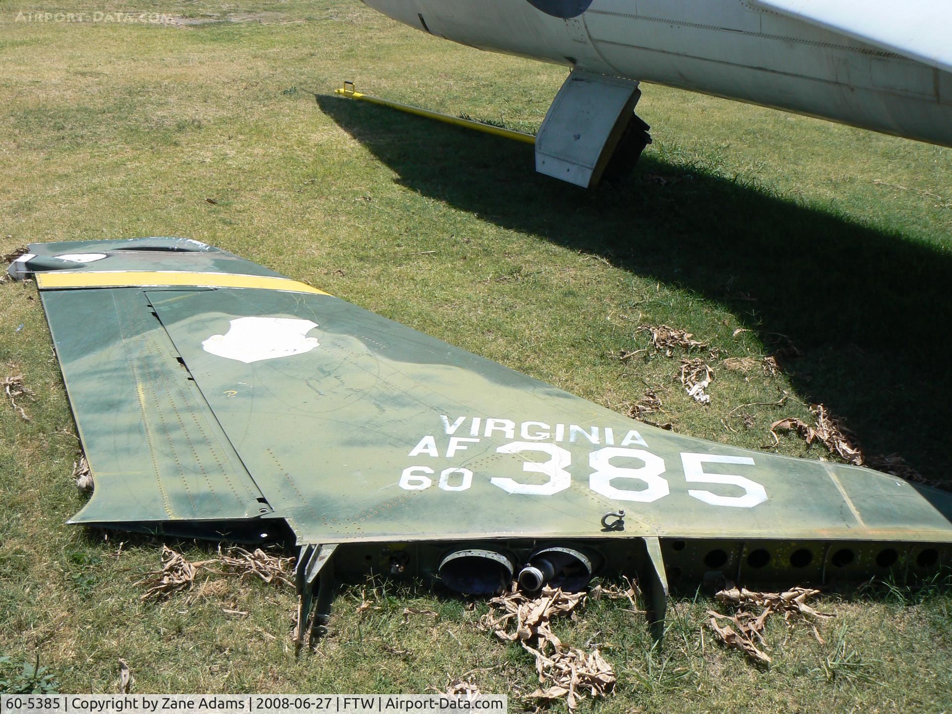 60-5385, 1960 Republic F-105D Thunderchief C/N D235, Veteran's Memorial Air Park - at Mecham Field - F-105 Tail awiting re-assembly
