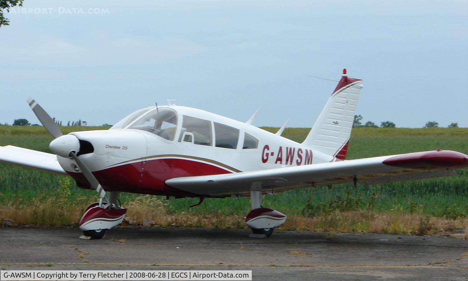G-AWSM, 1968 Piper PA-28-235 Cherokee C C/N 28-11125, Piper Pa-28-235 at Sturgate