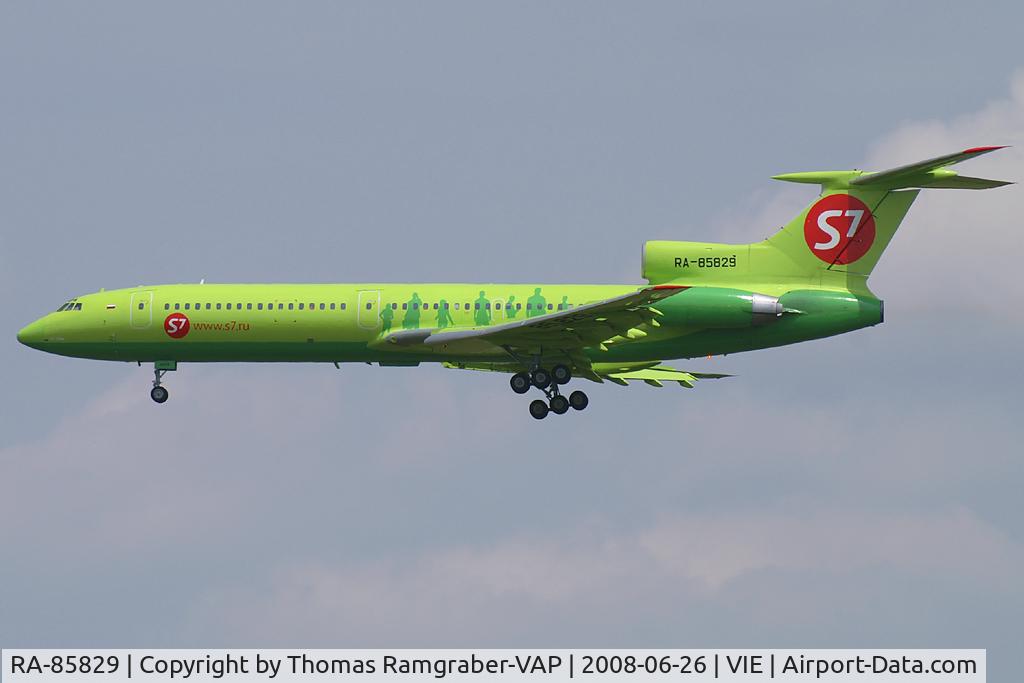 RA-85829, 1987 Tupolev Tu-154M C/N 87A755, Sibir Airlines Tupolev 154
