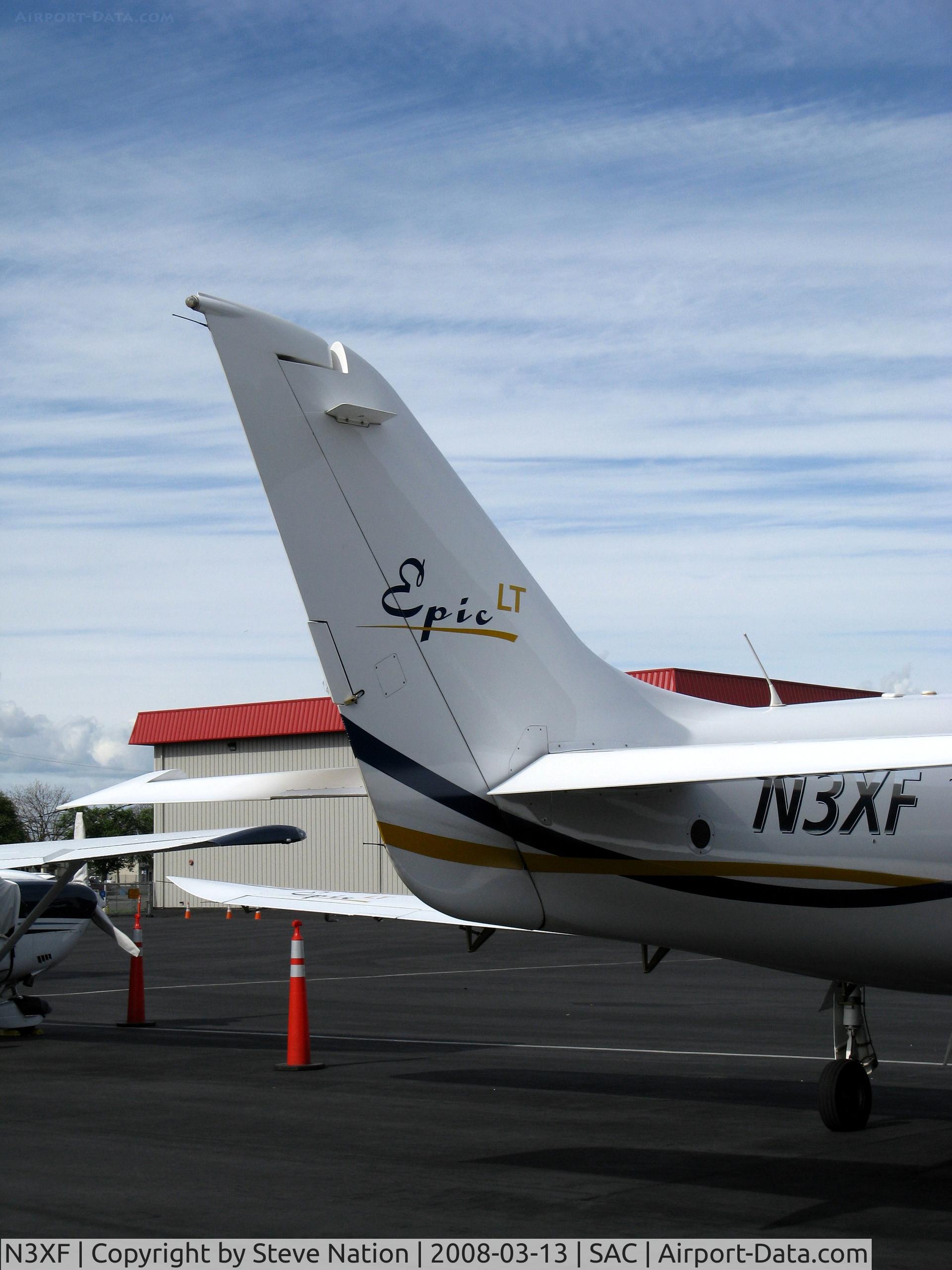 N3XF, 2006 AIR Epic LT C/N 004, Close-up tail 2006 Epic Air Llc EPIC LT @ Sacramento, CA