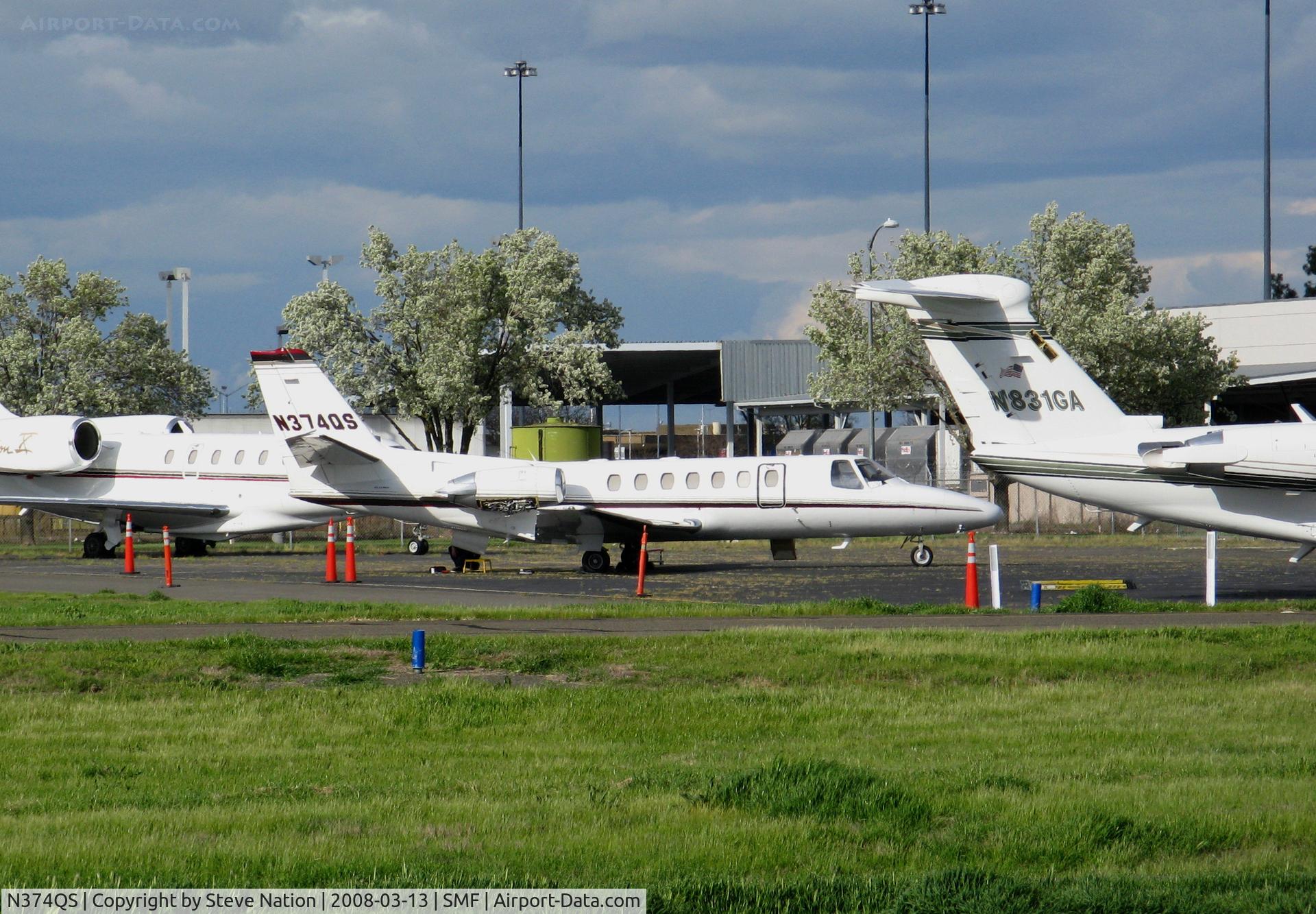 N374QS, 1998 Cessna 560 C/N 560-0475, NetJets 1998 Cessna 560 @ Sacramento Intl, CA