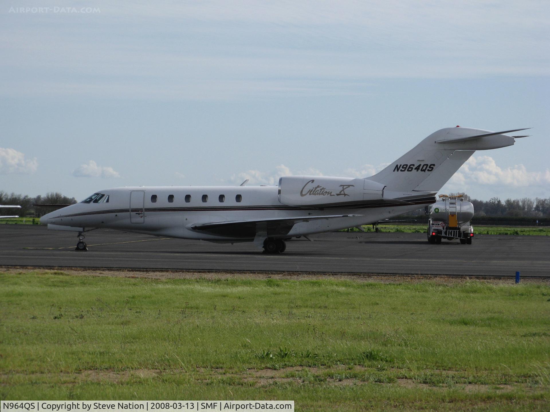 N964QS, 2001 Cessna 750 Citation X C/N 750-0164, NetJets 2001 Cessna 750 @ Sacramento Intl, CA