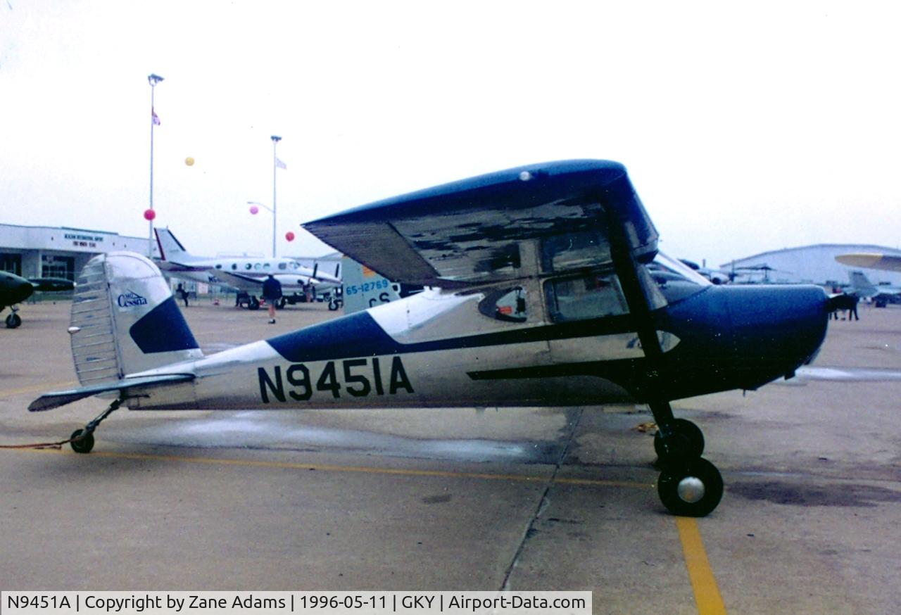 N9451A, 1953 Cessna 140A C/N 15463, At Arlington Municipal