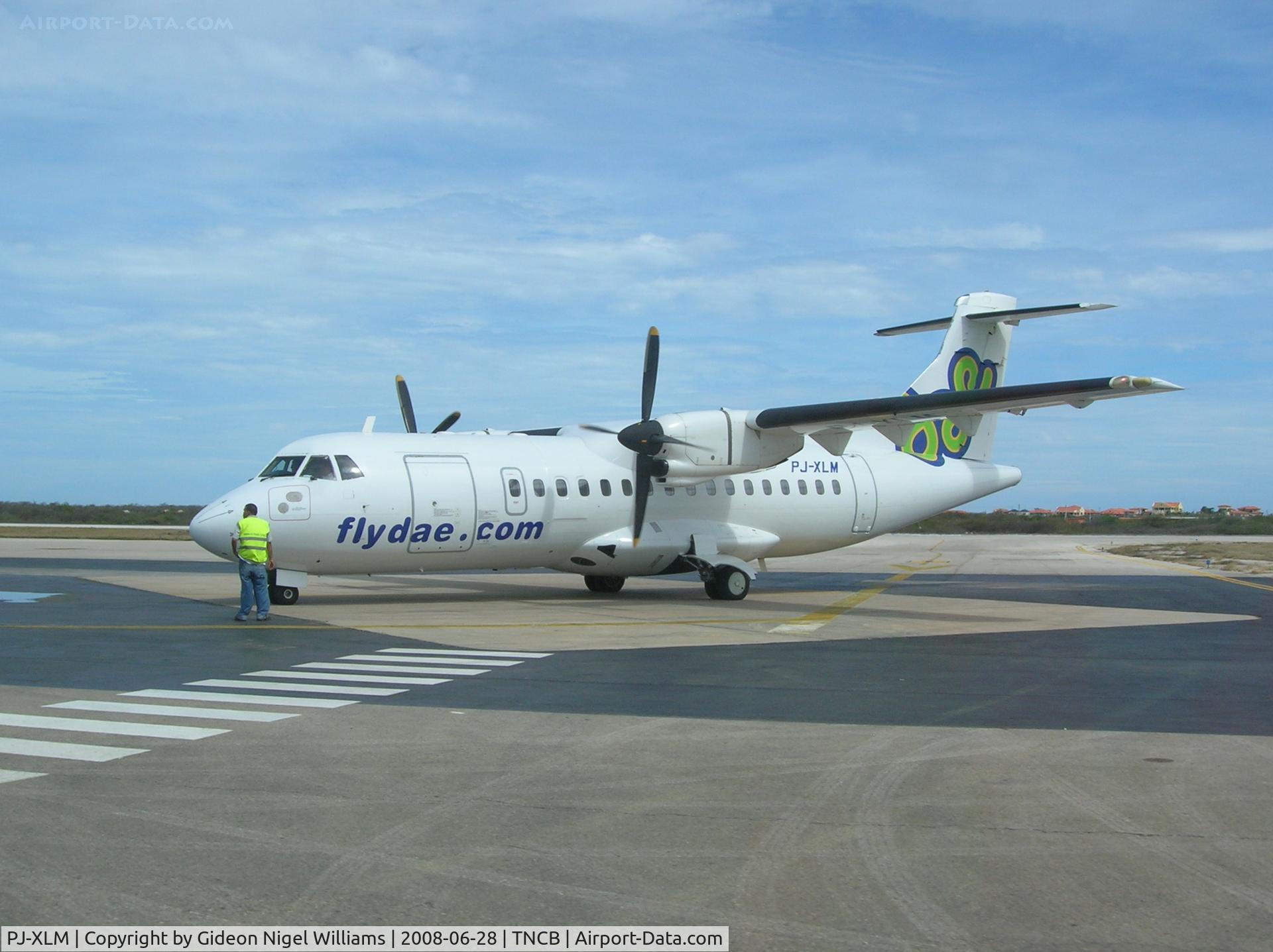 PJ-XLM, 1994 ATR 42-320 C/N 378, Parked at it's former home base; Bonaire