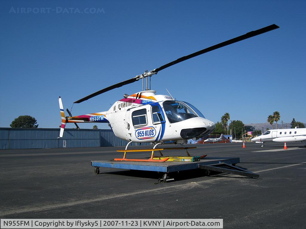 N955FM, 1979 Bell 206B JetRanger C/N 2639, N955FM KLOS Bell 206 BIII
