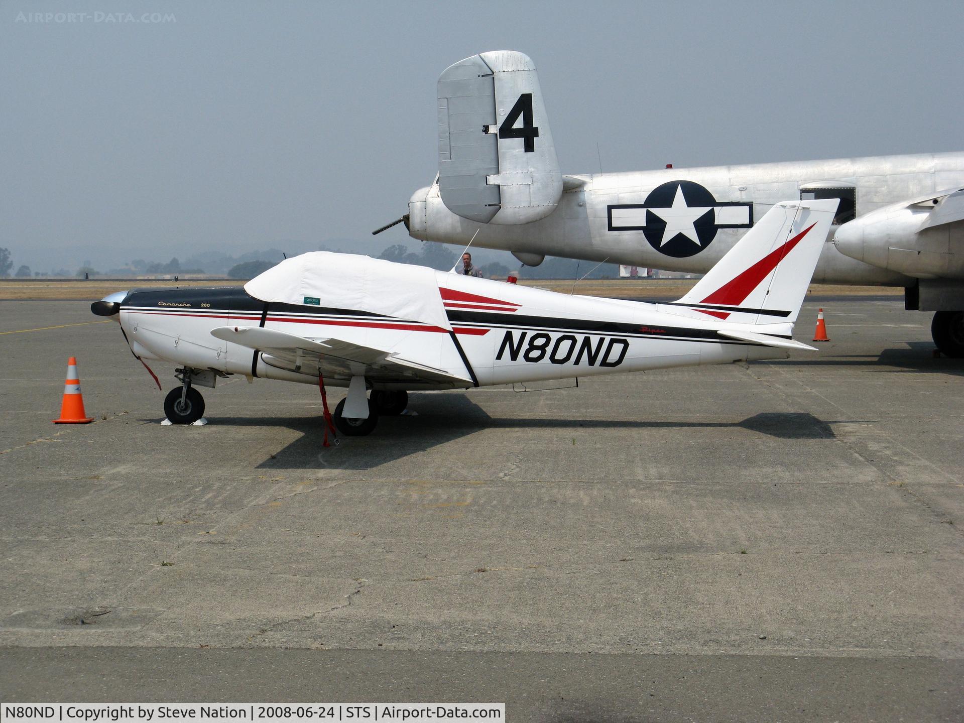 N80ND, 1965 Piper PA-24-260 Comanche C/N 24-4164, 1965 Piper PA-24-260 with cover @ Santa Rosa, CA