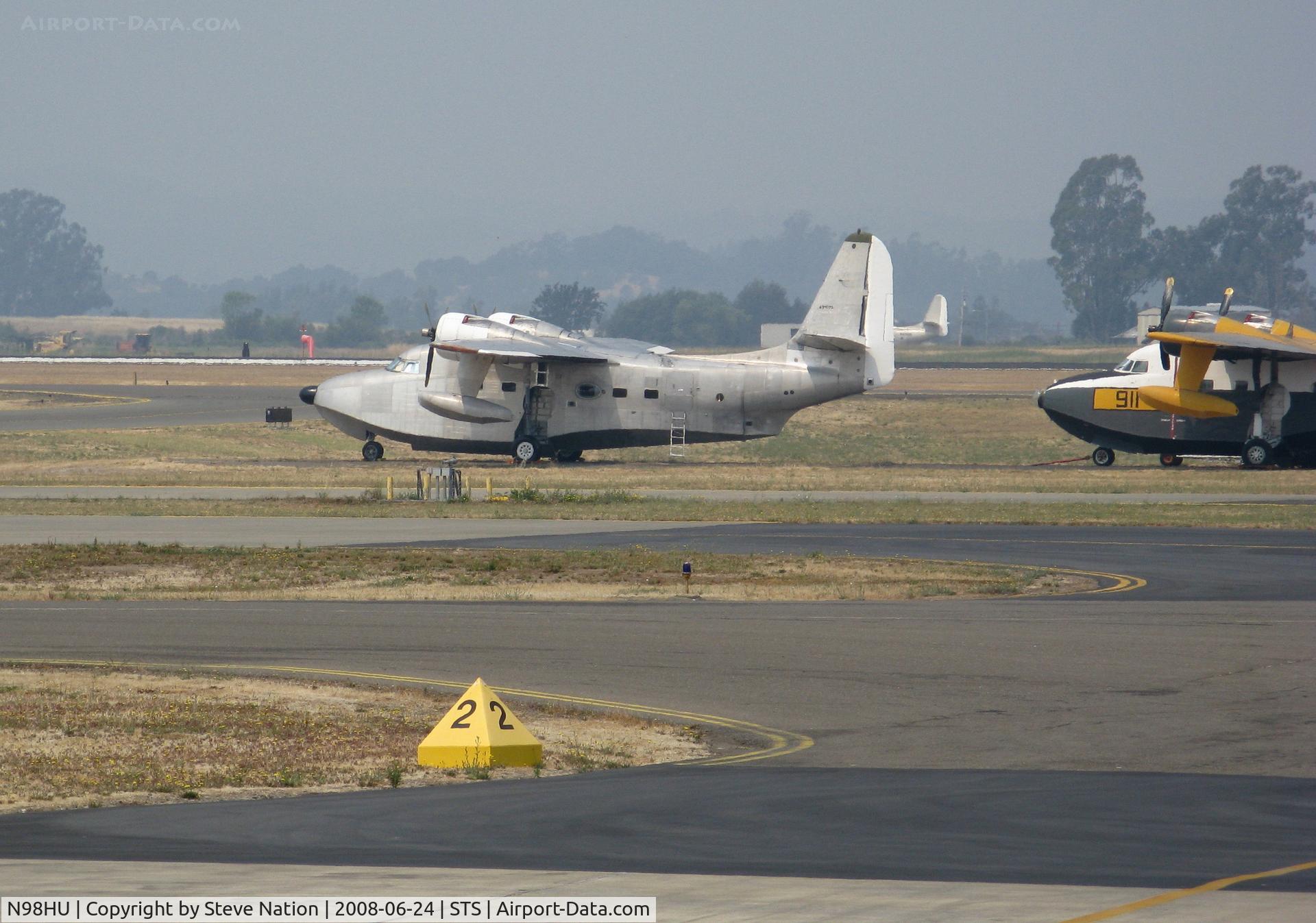 N98HU, 1949 Grumman HU-16A Albatross C/N G-33, All silver 1949 Grumman HU 16A awaiting restoration @ Santa Rosa, CA