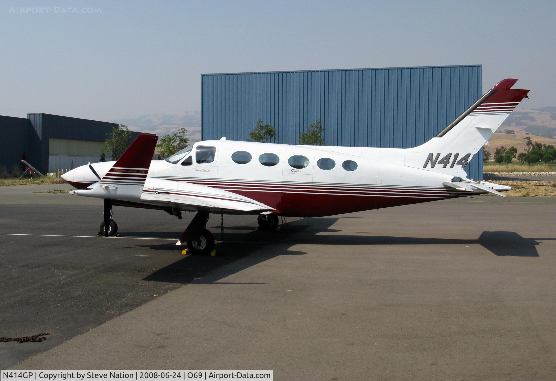 N414GP, 1979 Cessna 414A Chancellor C/N 414A0331, RAM conversion with winglets 1979 Cessna 414A (no rudder) @ Petaluma, CA