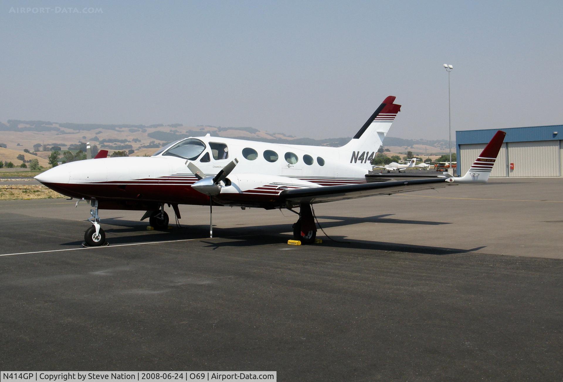 N414GP, 1979 Cessna 414A Chancellor C/N 414A0331, RAM conversion with winglets 1979 Cessna 414A (no rudder) @ Petaluma, CA