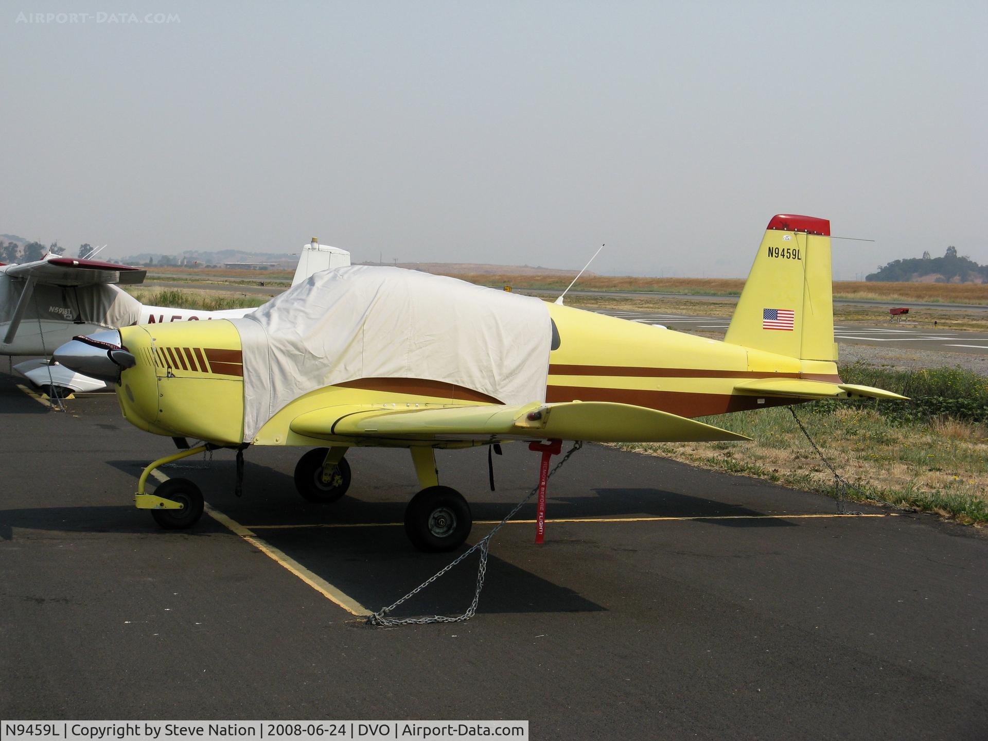 N9459L, 1971 American Aviation AA-1A Trainer C/N AA1A-0259, 1971 American Aviation AA-1A with cover and color! @ Novato-Gnoss Field, CA