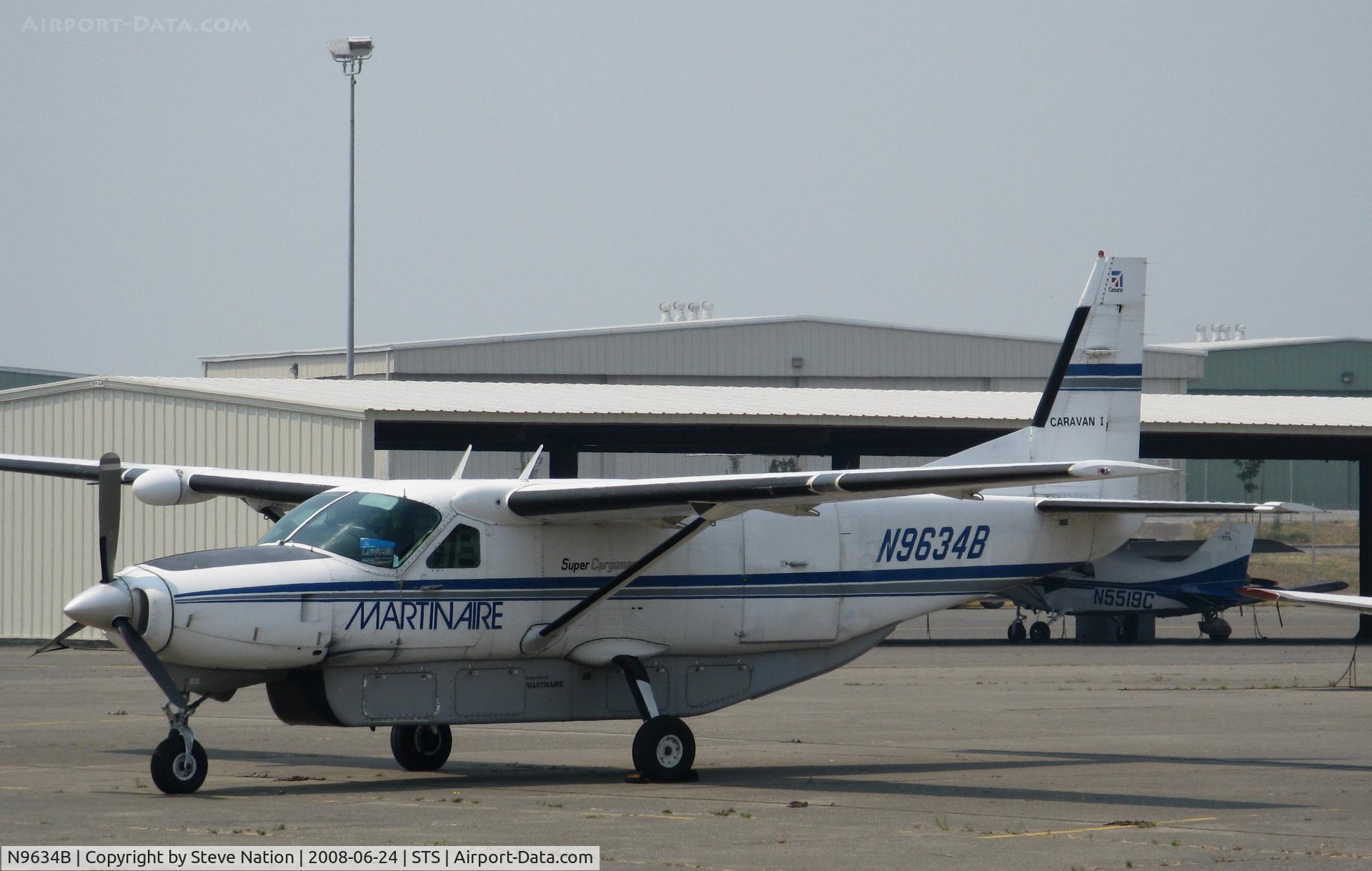 N9634B, 1988 Cessna 208B C/N 208B0141, Martinair 1988 Cessna 208B with belly cargo pod @ Santa Rosa, CA