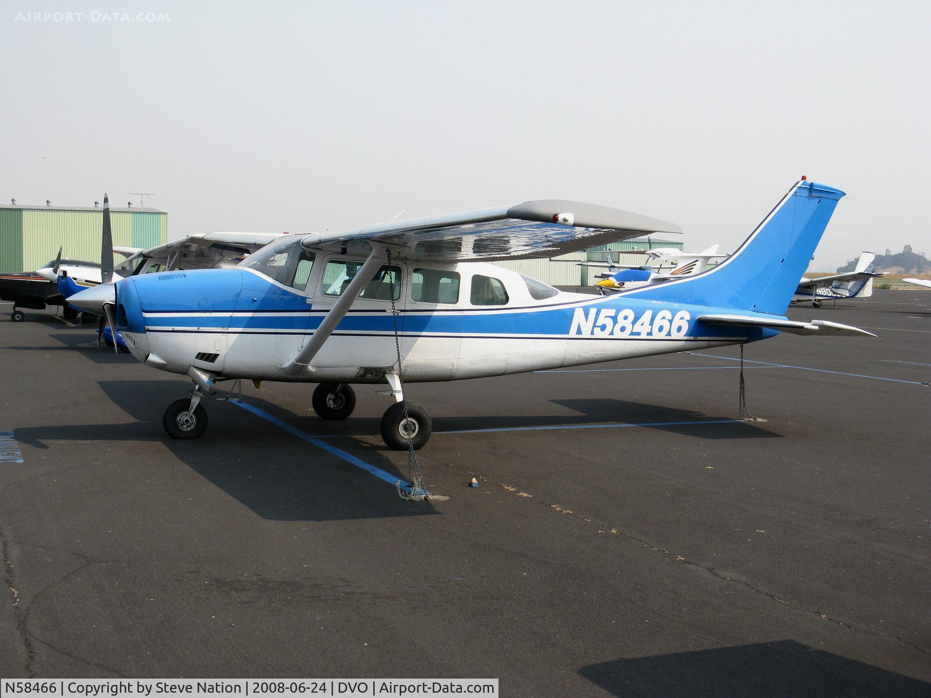 N58466, 1974 Cessna U206F Stationair C/N U20602609, 1974 Cessna U206F @ Novato-Gnoss Field, CA
