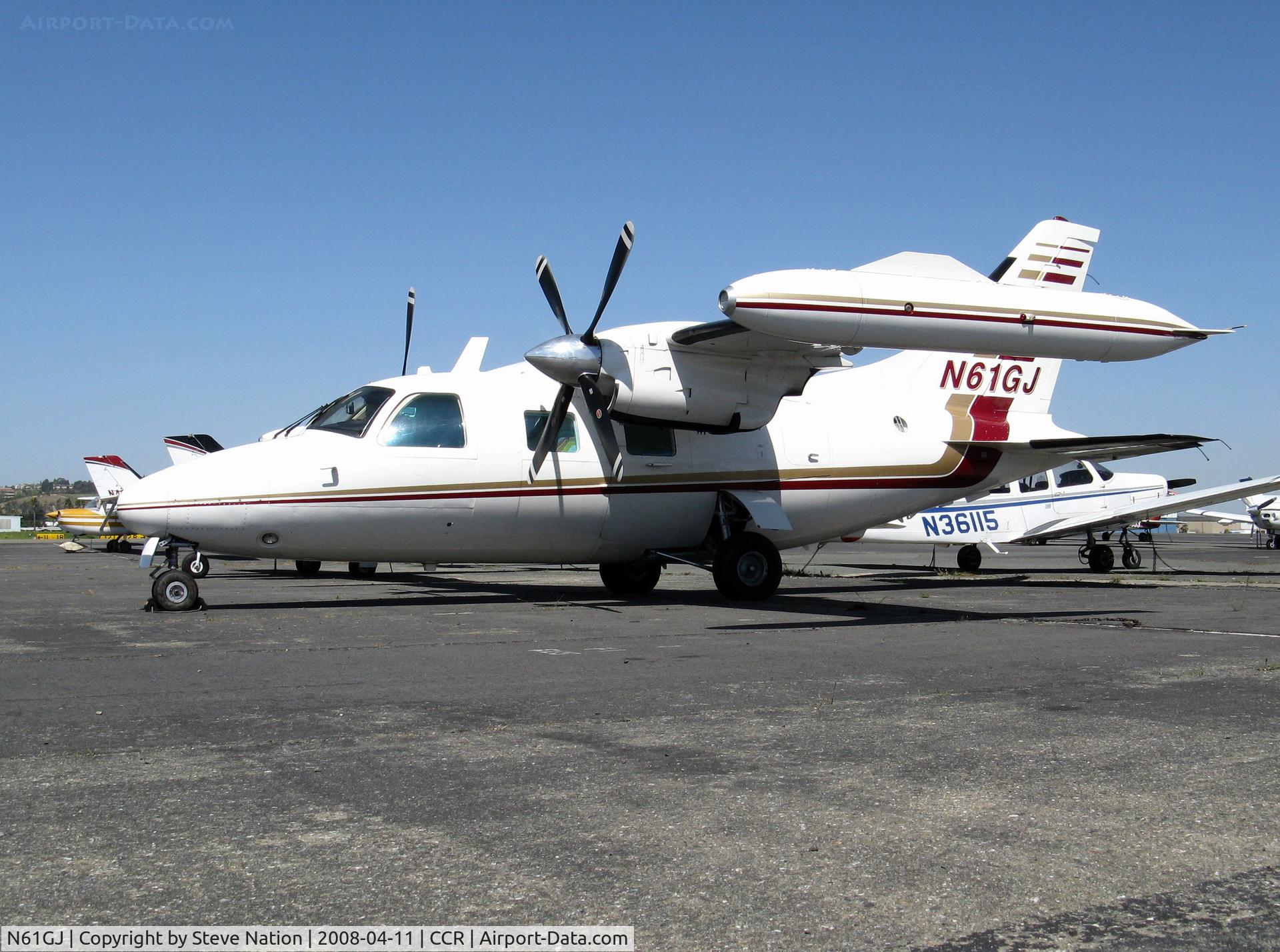 N61GJ, Mitsubishi MU-2B-40 Solitaire C/N 398SA, Mitsubishi MU-2B-40 @ Concord-Buchanan Field, CA