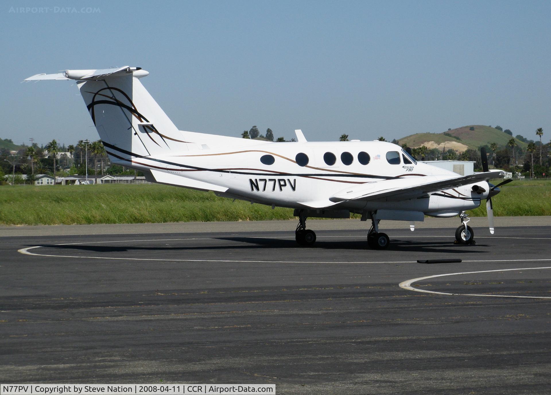 N77PV, 1980 Beech F90 King Air C/N LA-68, 1980 Beech F90 King Air @ Concord-Buchanan Field, CA