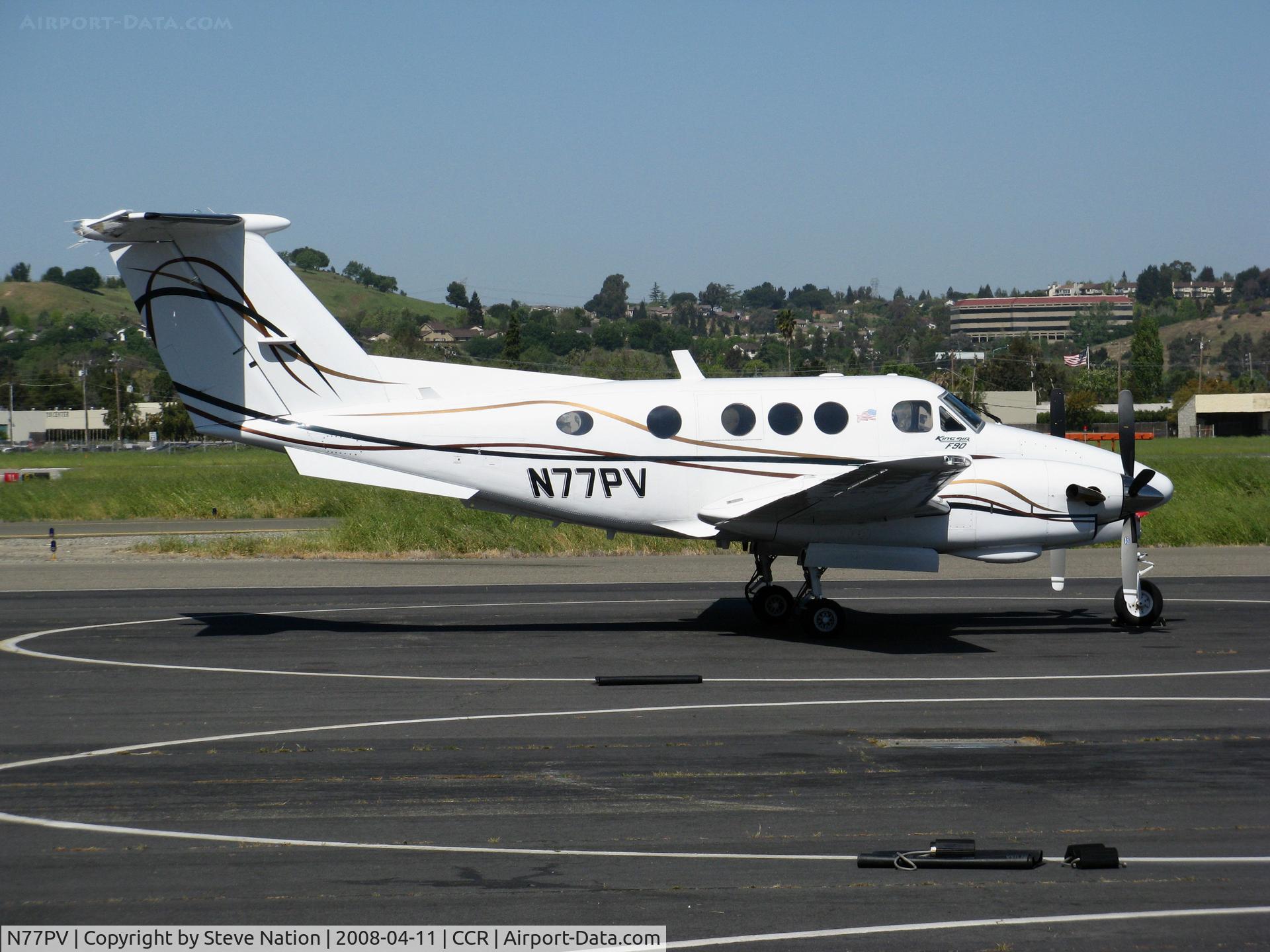 N77PV, 1980 Beech F90 King Air C/N LA-68, 1980 Beech F90 King Air @ Concord-Buchanan Field, CA