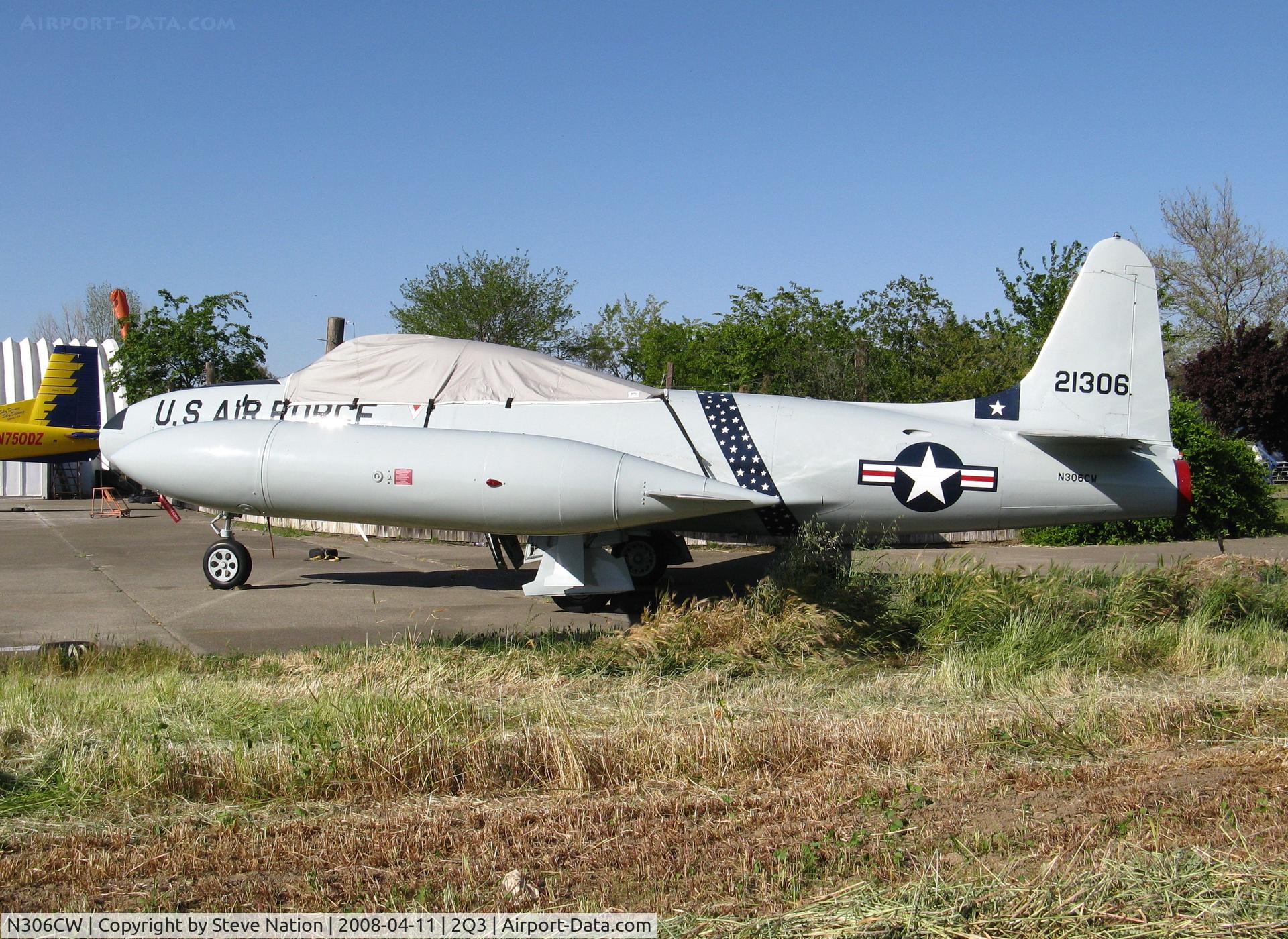 N306CW, Canadair CT-133 Silver Star C/N T33-306, 1954 Canadair CT-33A in USAF SAC colors 52-1306 @ Davis-Yolo County Airport, CA