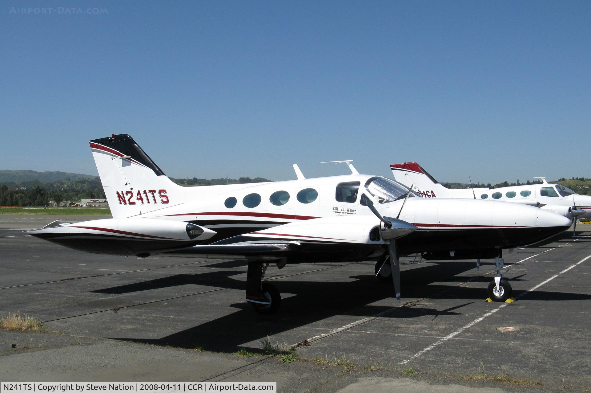 N241TS, 1971 Cessna 421B Golden Eagle C/N 421B0110, 1984 Cessna 421B 'Col V. L. Weter' @ Concord-Buchanan Field, CA