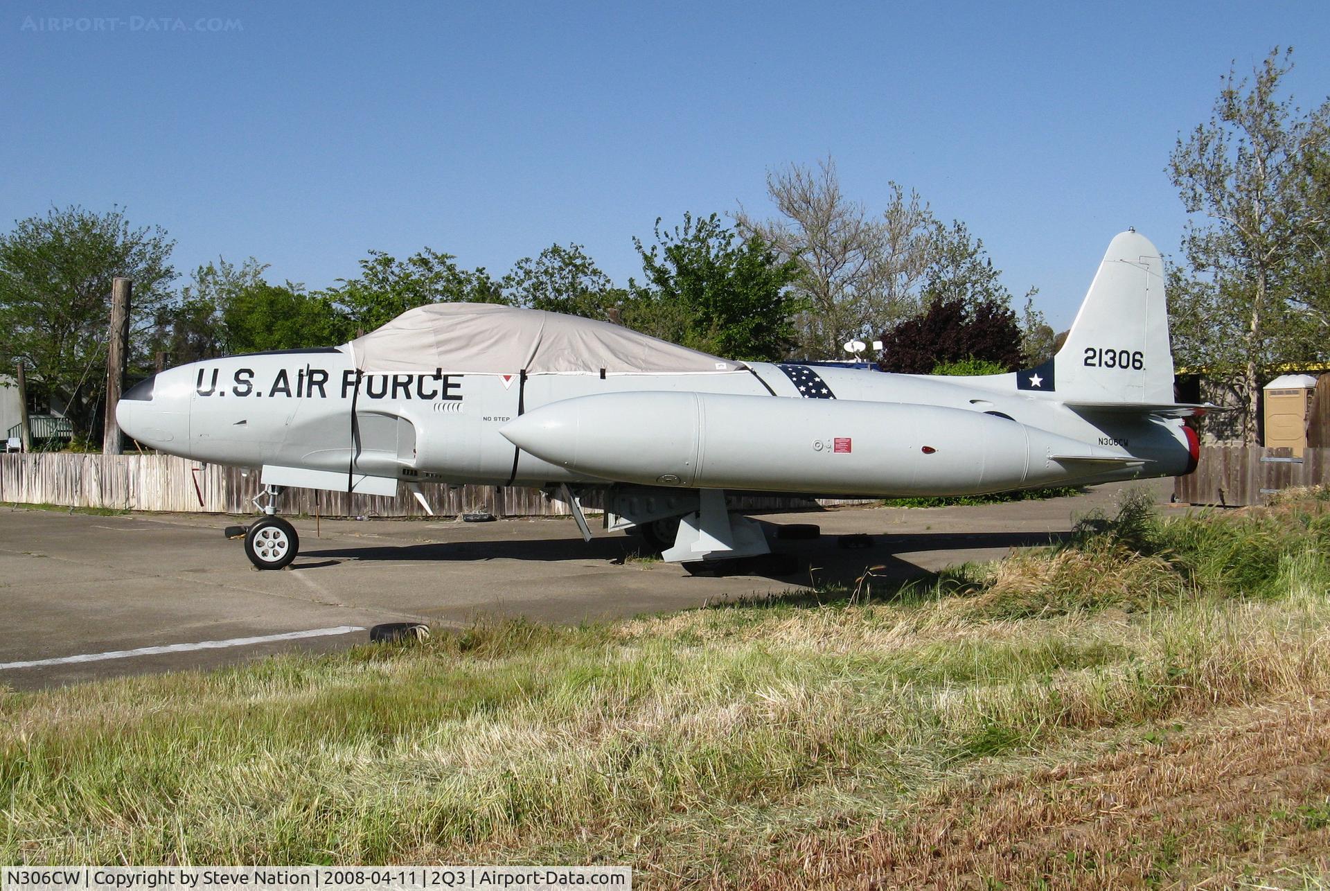N306CW, Canadair CT-133 Silver Star C/N T33-306, 1954 Canadair CT-33A in USAF SAC colors 52-1306 @ Davis-Yolo County Airport, CA