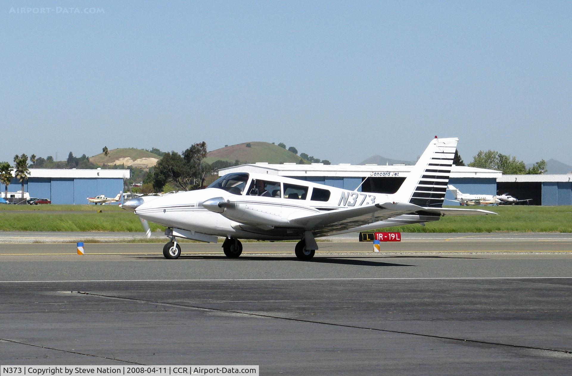 N373, 1966 Piper PA-30 Twin Comanche C/N 30-1374, Very SHARP 1966 Piper PA-30 Twin Comanche taxying @ Concord-Buchanan Field, CA