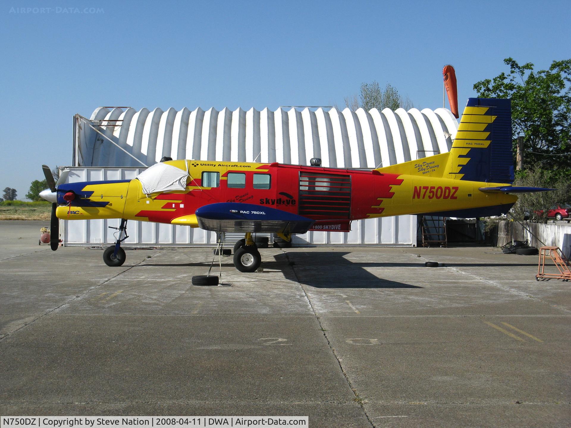 N750DZ, 2004 Pacific Aerospace 750XL C/N 108, Utility Aircraft.com Skydive (newer titles on) 2004 Pacific Aerospace Corp Ltd 750XL @ Davis-Yolo County Airport, CA