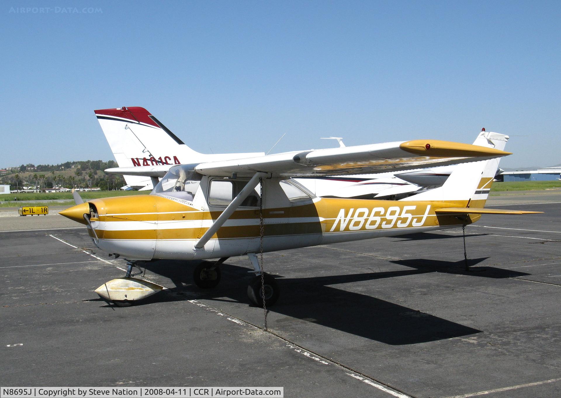 N8695J, 1967 Cessna 150G C/N 15066595, 1967 Cessna 150G @ Concord-Buchanan Field, CA