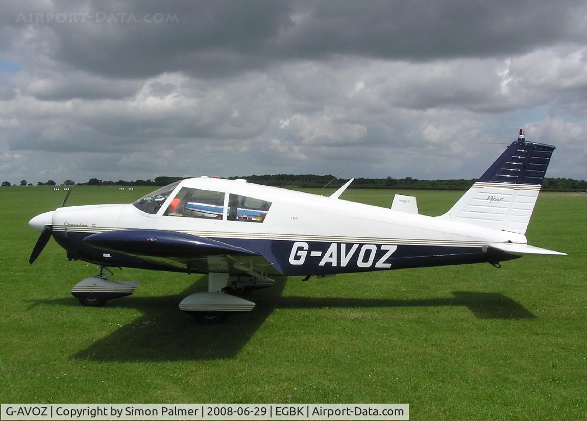 G-AVOZ, 1966 Piper PA-28-180 Cherokee C/N 28-3711, Cherokee 140 at the Sywell fly-in