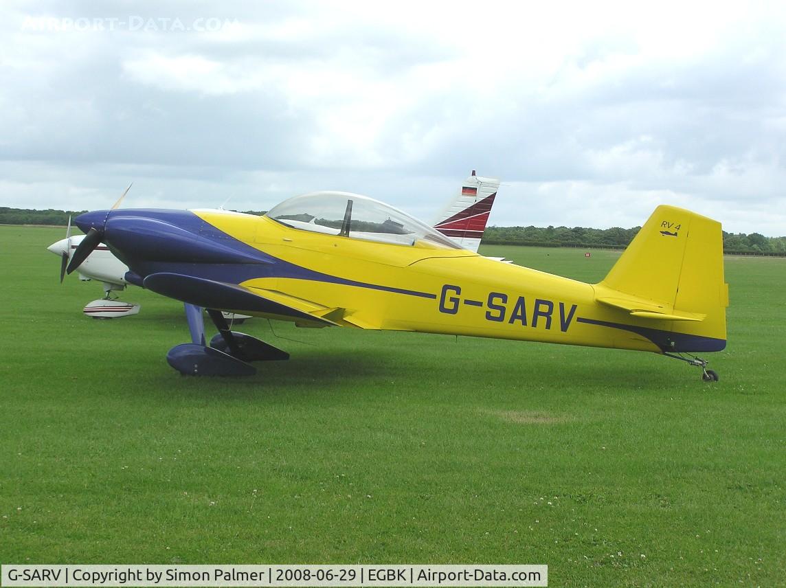 G-SARV, 2002 Vans RV-4 C/N PFA 181-12606, Van's RV-4 at Sywell